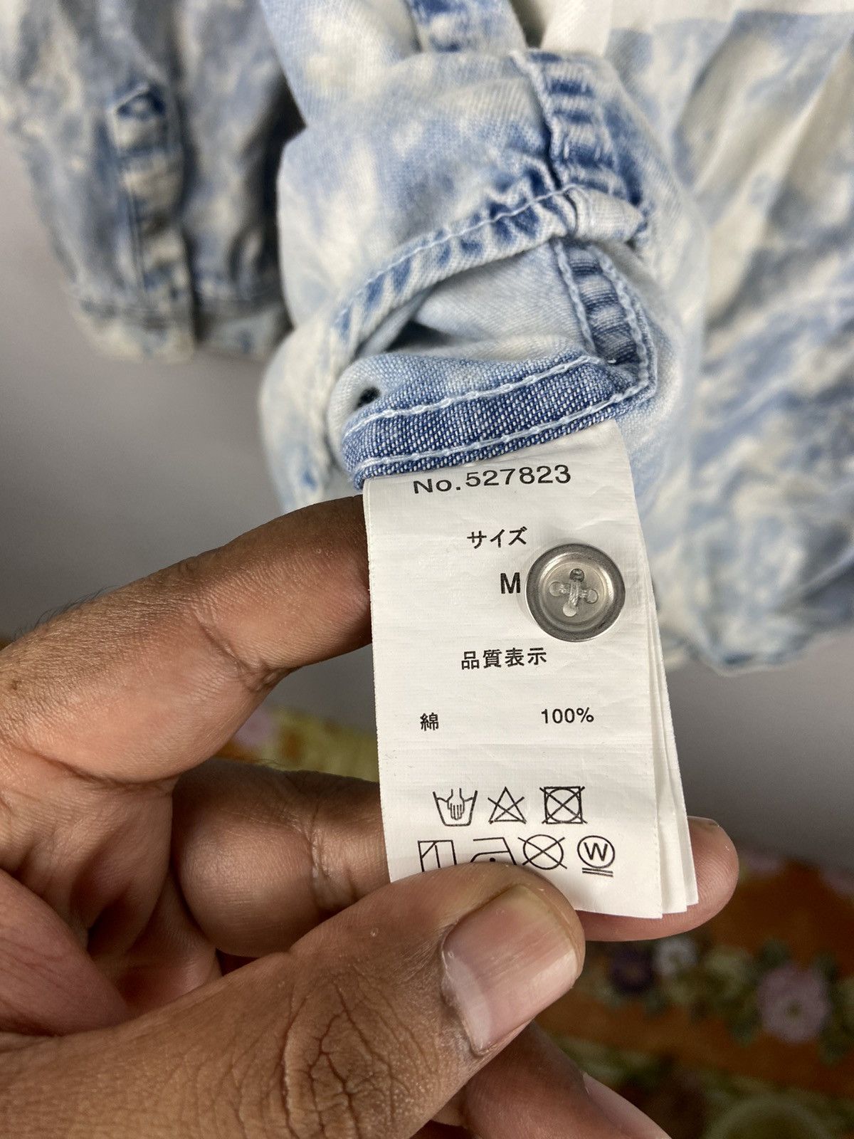 If Six Was Nine × Japanese Brand × semanticdesign Semantic Design Rockstar Acidwash Shirt Size US M / EU 48-50 / 2 - 11 Thumbnail