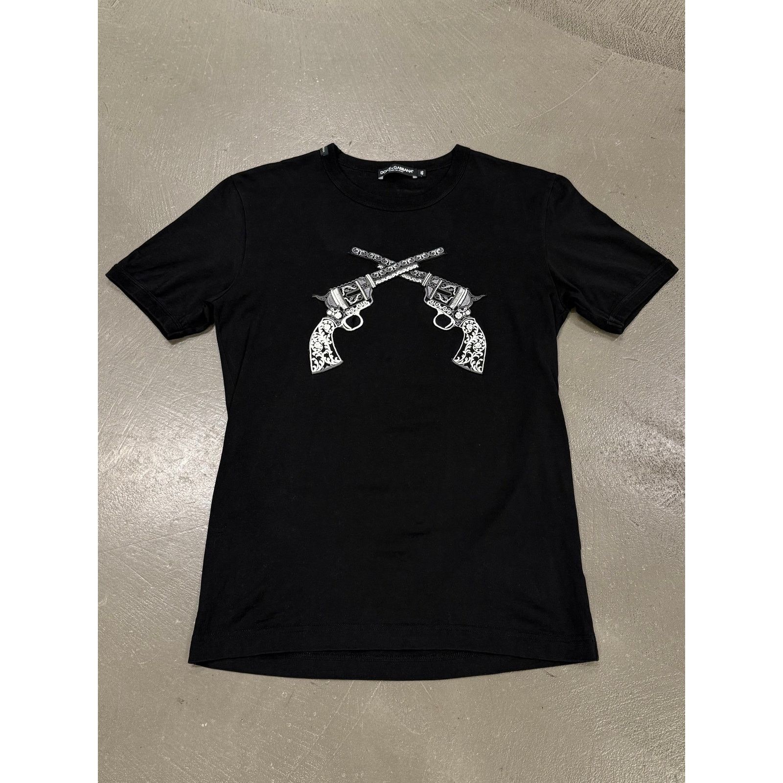 Dolce & Gabbana Dolce & Gabbana double gun t-shirt Size L / US 10 / IT 46 - 1 Thumbnail