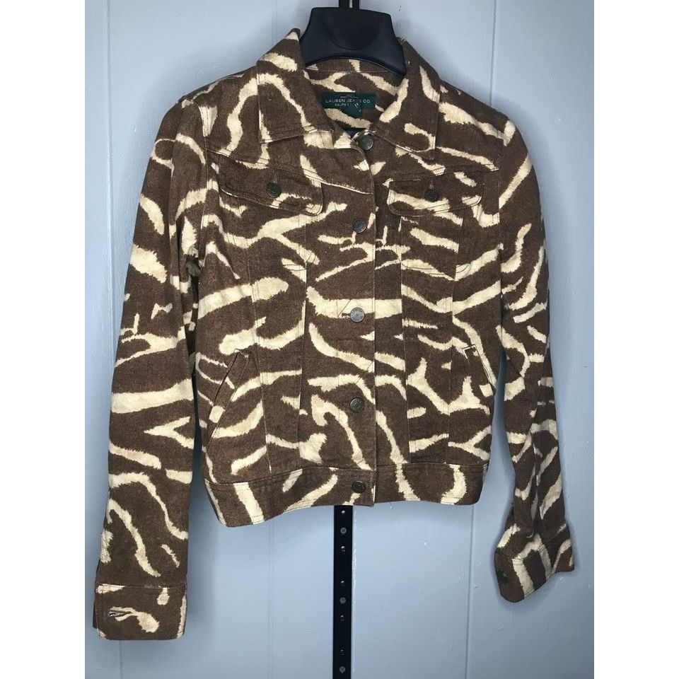 Lauren Ralph Lauren LRL Lauren Ralph Lauren Giraffe Animal Print womens Blazer c Size M / US 6-8 / IT 42-44 - 1 Thumbnail