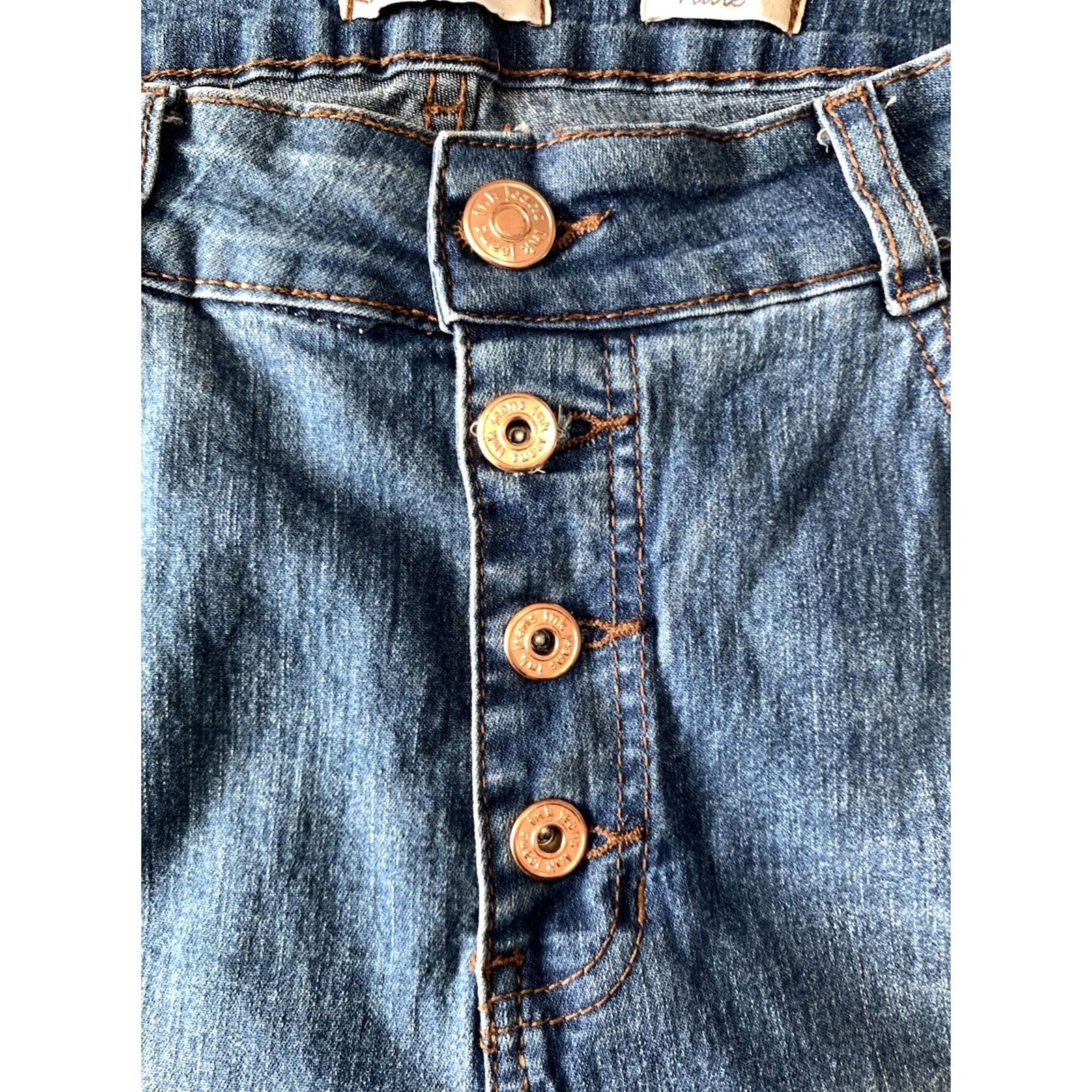 Vintage I&M Black Label Flare Jeans Denim Women 28x31 High Rise Button Fly Stretch Blue Modern 90s Y2K Womens Jeans Size 28" / US 6 / IT 42 - 4 Thumbnail