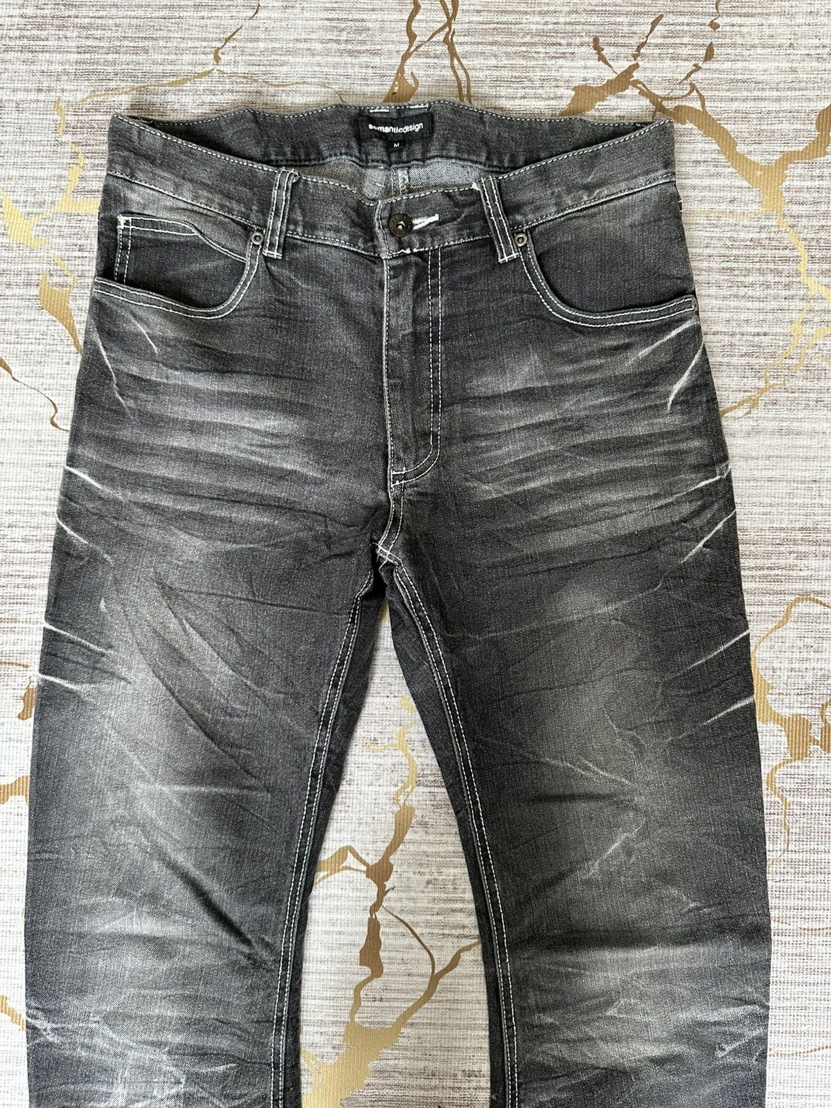 semanticdesign Semantic Design Claw Marks Curve Leg Strechable Denim Size US 30 / EU 46 - 5 Thumbnail