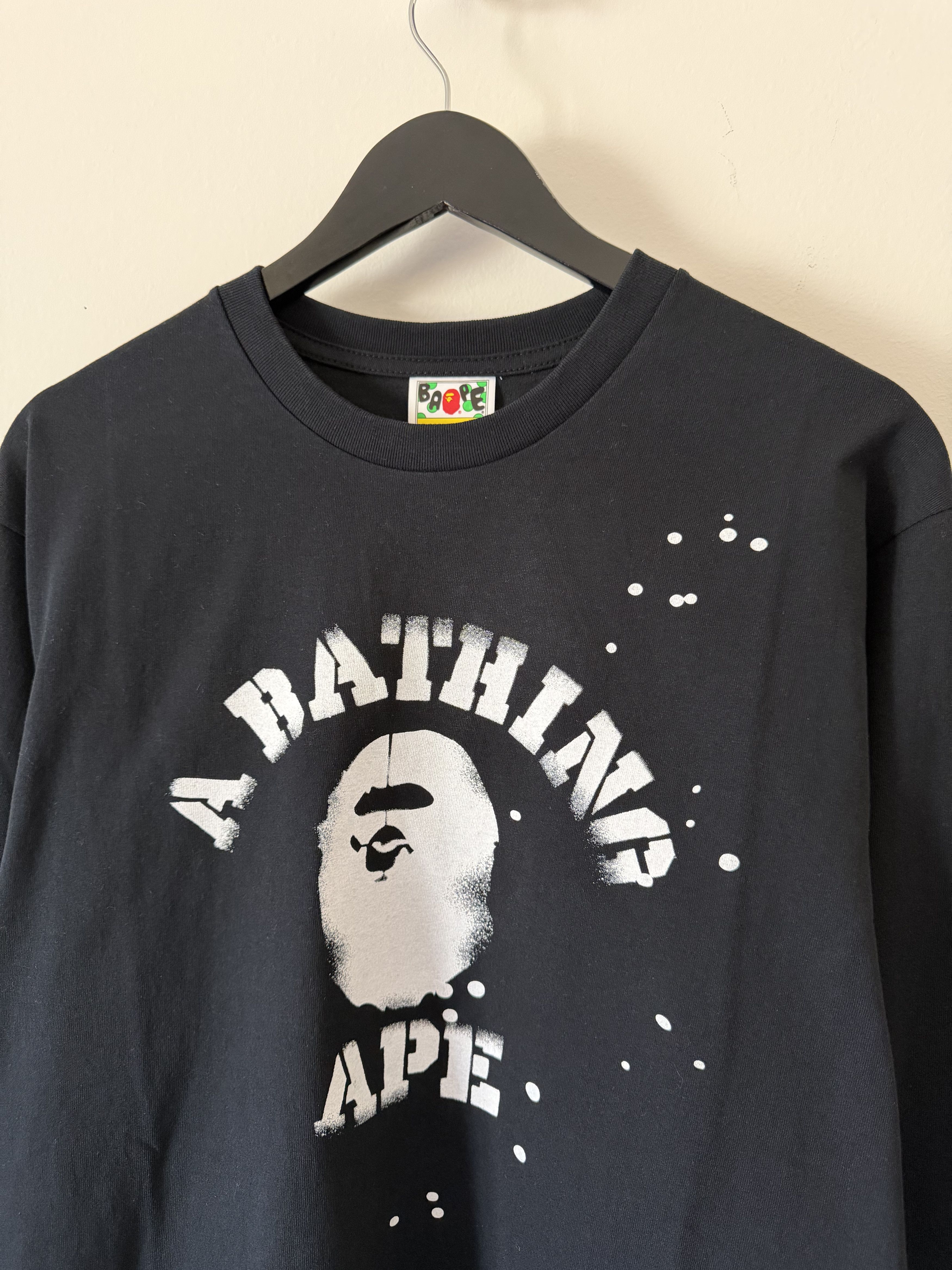 Bape Joshua Vides Bape College Logo Long Sleeve Tee in Black Size US L / EU 52-54 / 3 - 2 Thumbnail