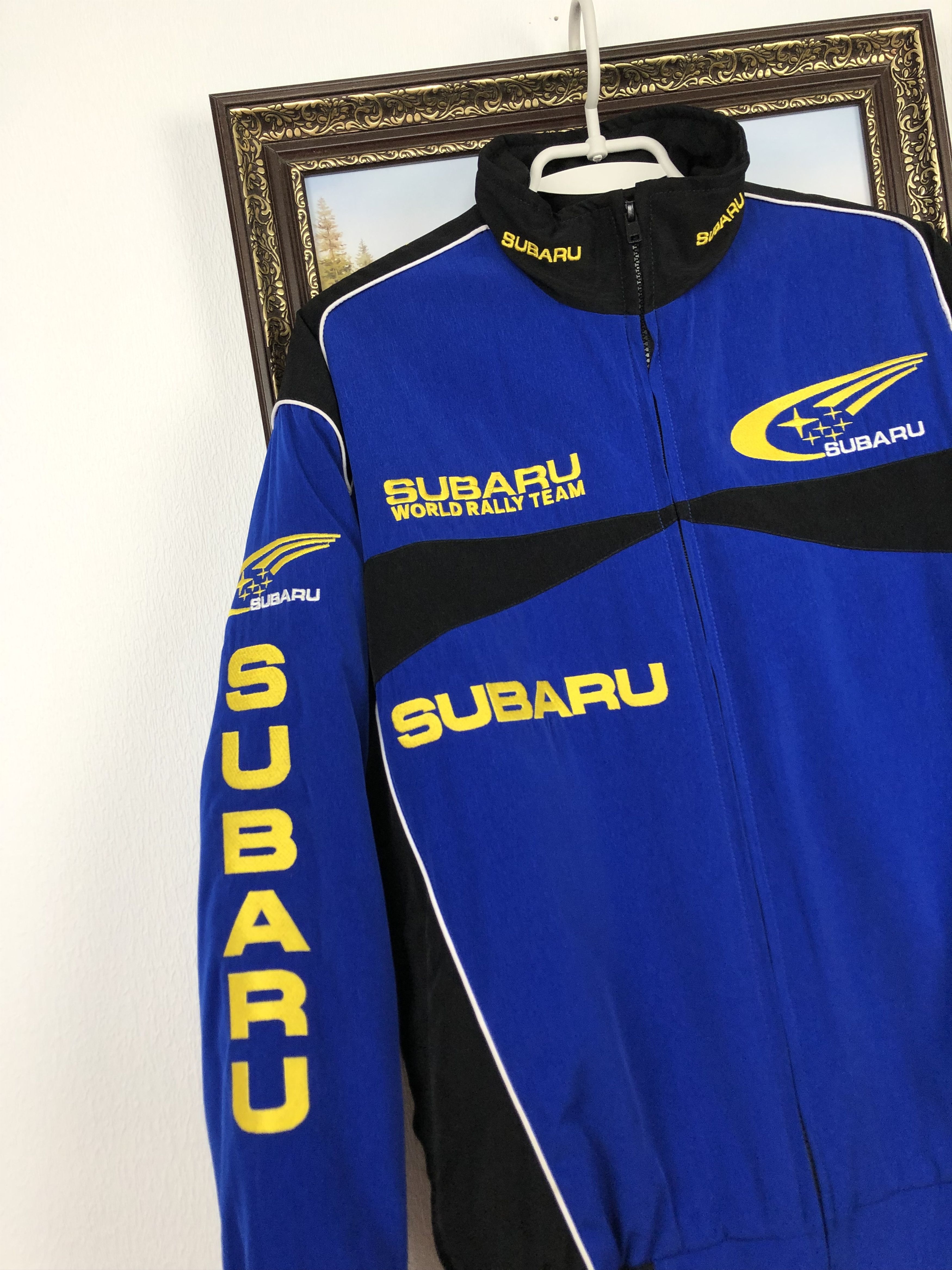 Vintage Vintage Subaru World Rally Team Racing Rare Bomber Jacket Size US L / EU 52-54 / 3 - 5 Thumbnail