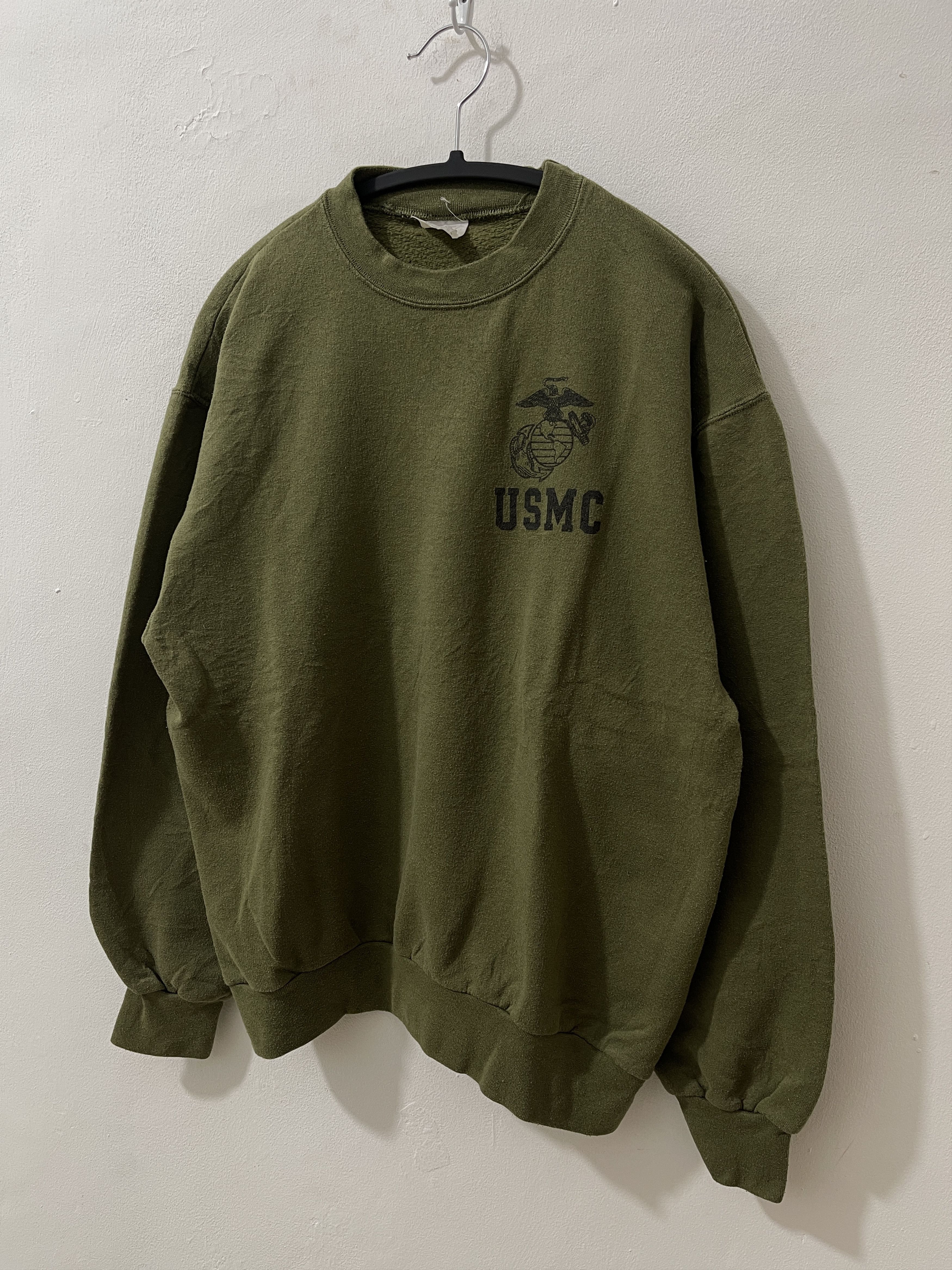 Vintage 90s Rare USMC Marine Corps Army Sweatshirts Size US M / EU 48-50 / 2 - 2 Thumbnail