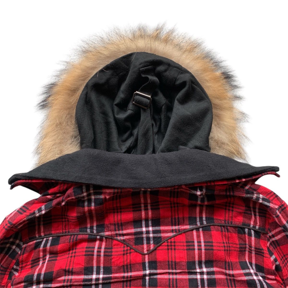 Japanese Brand Cero Nias Fur Double Layerd Plaid Punk Gothic Style Jacket Size US L / EU 52-54 / 3 - 9 Thumbnail