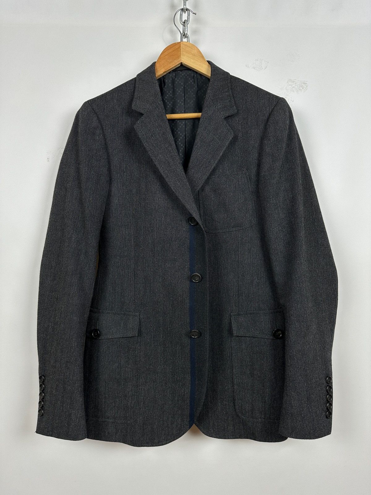 Gucci Vintage Gucci Gray Blazer Size 46R - 2 Thumbnail