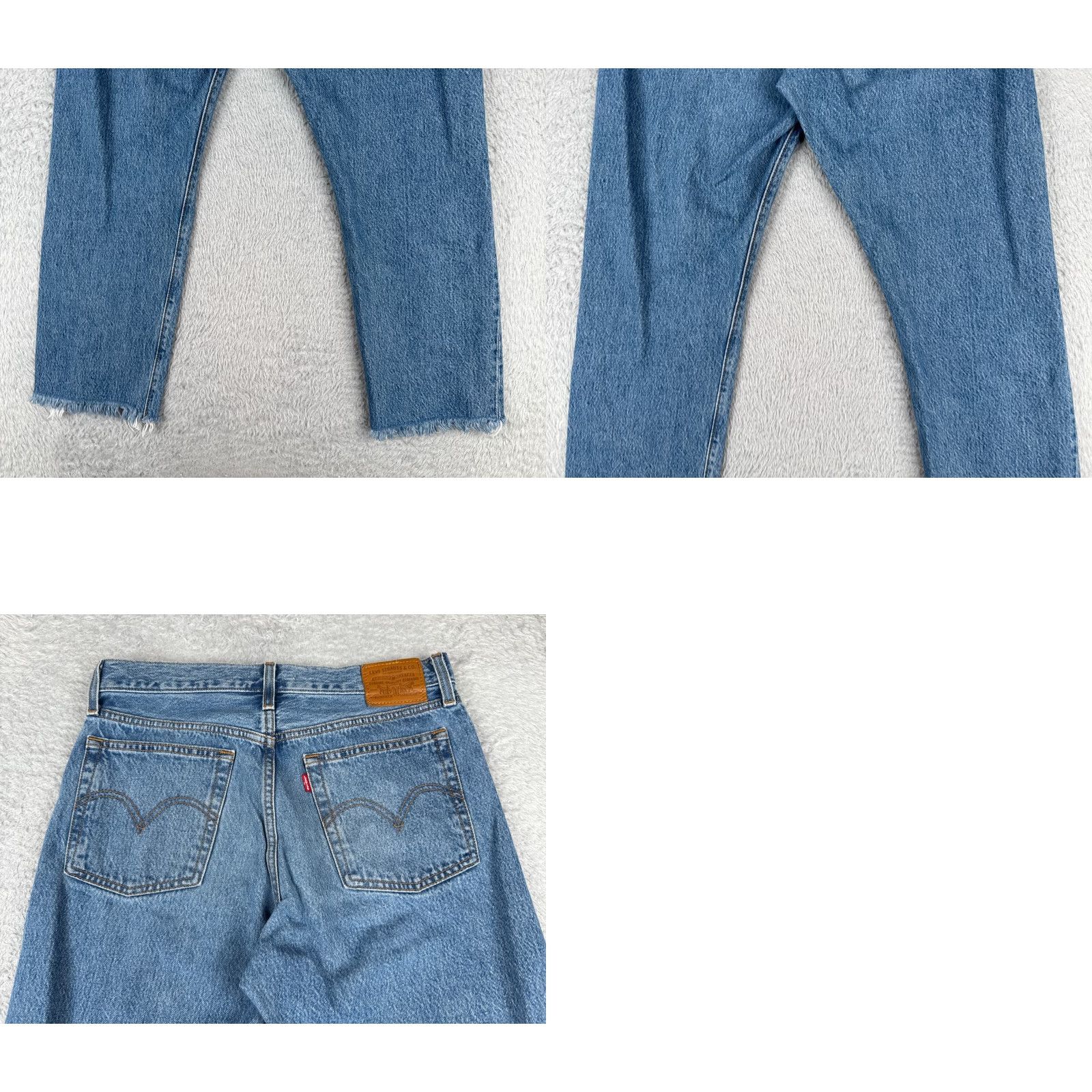 Levi's Levis Premium Jeans Womens 28 Blue Denim Wedgie Levi's Wedgie Fit 28x27 Distressed Stretch Vintage: No Size 28" / US 6 / IT 42 - 10 Thumbnail
