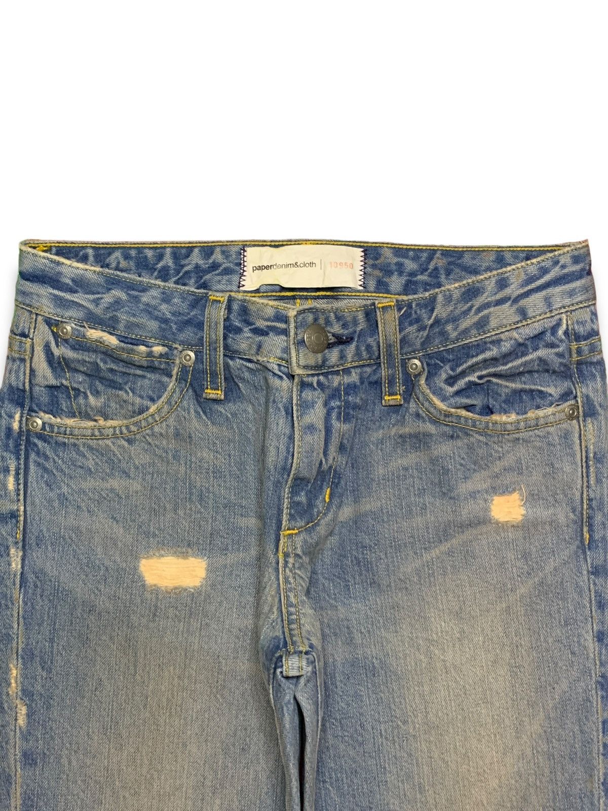 Paper Denim & Cloth Vintage USA Paper Denim & Cloth Distressed Flare Jeans Size 27" / US 4 / IT 40 - 4 Thumbnail