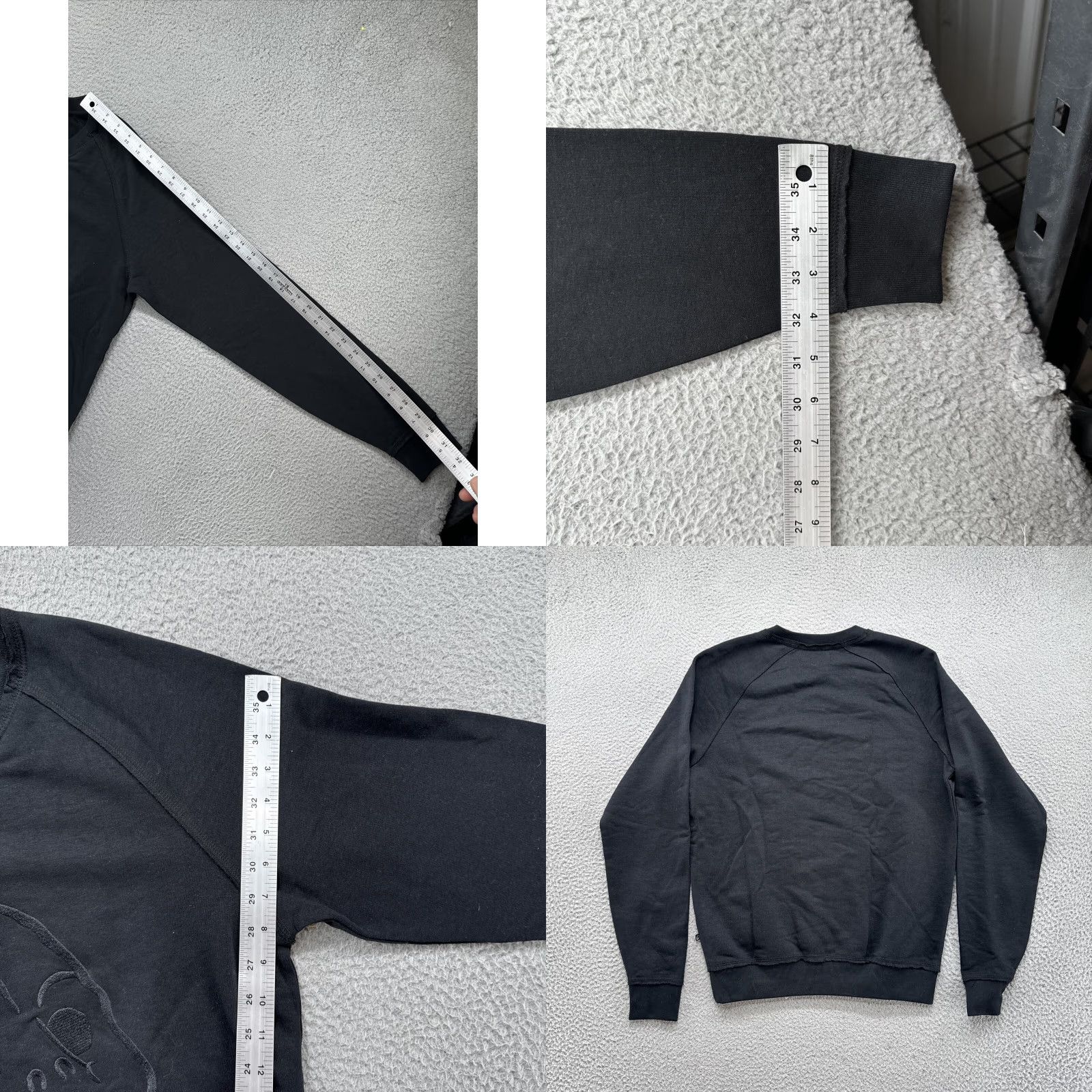 Cheap Monday VINTAGE Cheap Monday Embroidered Skull Logo Black Sweatshirt Mens M Sweatshirt Embroidered Skull Black Mens Size US M / EU 48-50 / 2 - 8 Thumbnail