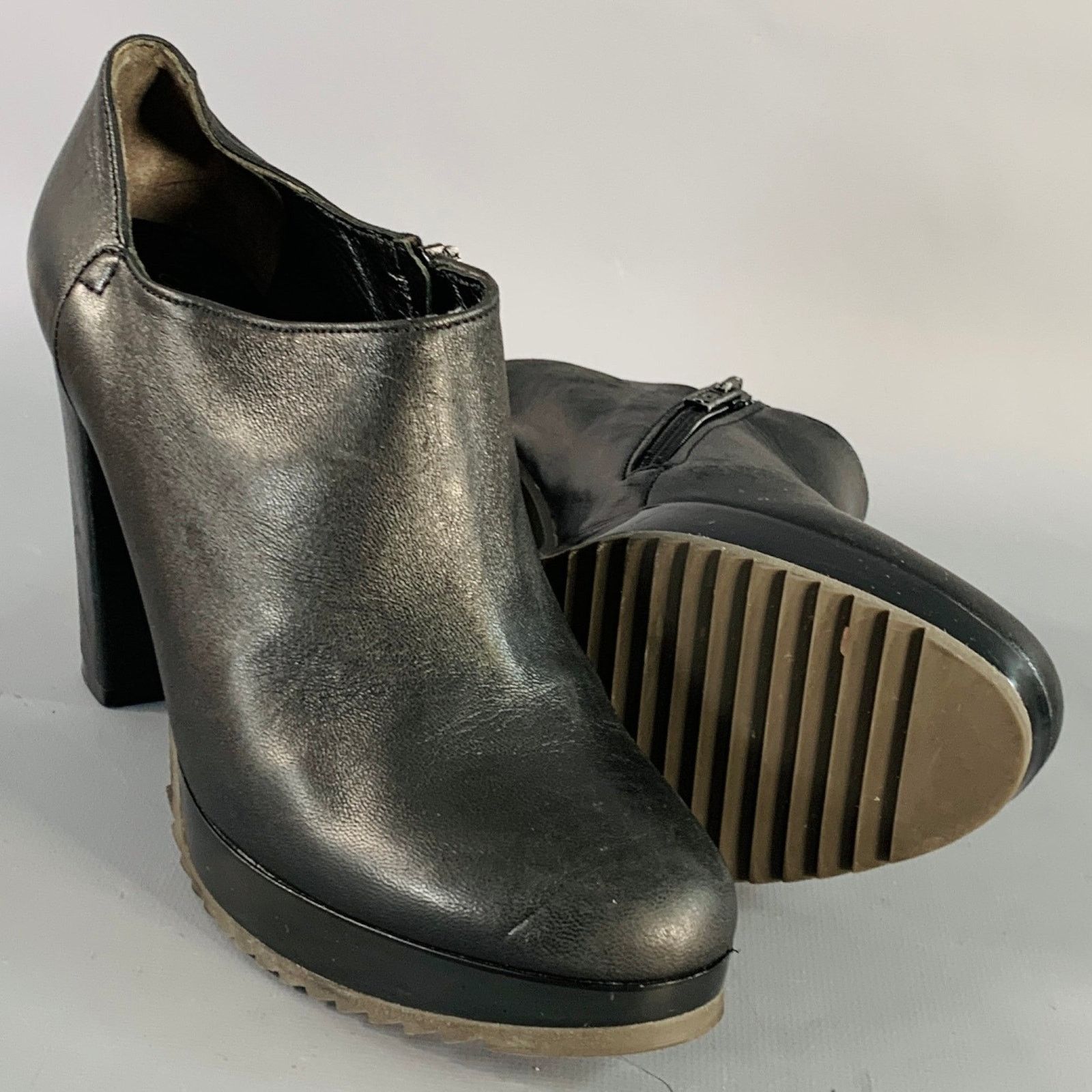 Robert Clergerie ROBERT CLERGERIE Black Leather Platform Ankle Booties Size US 6 / IT 36 - 5 Thumbnail