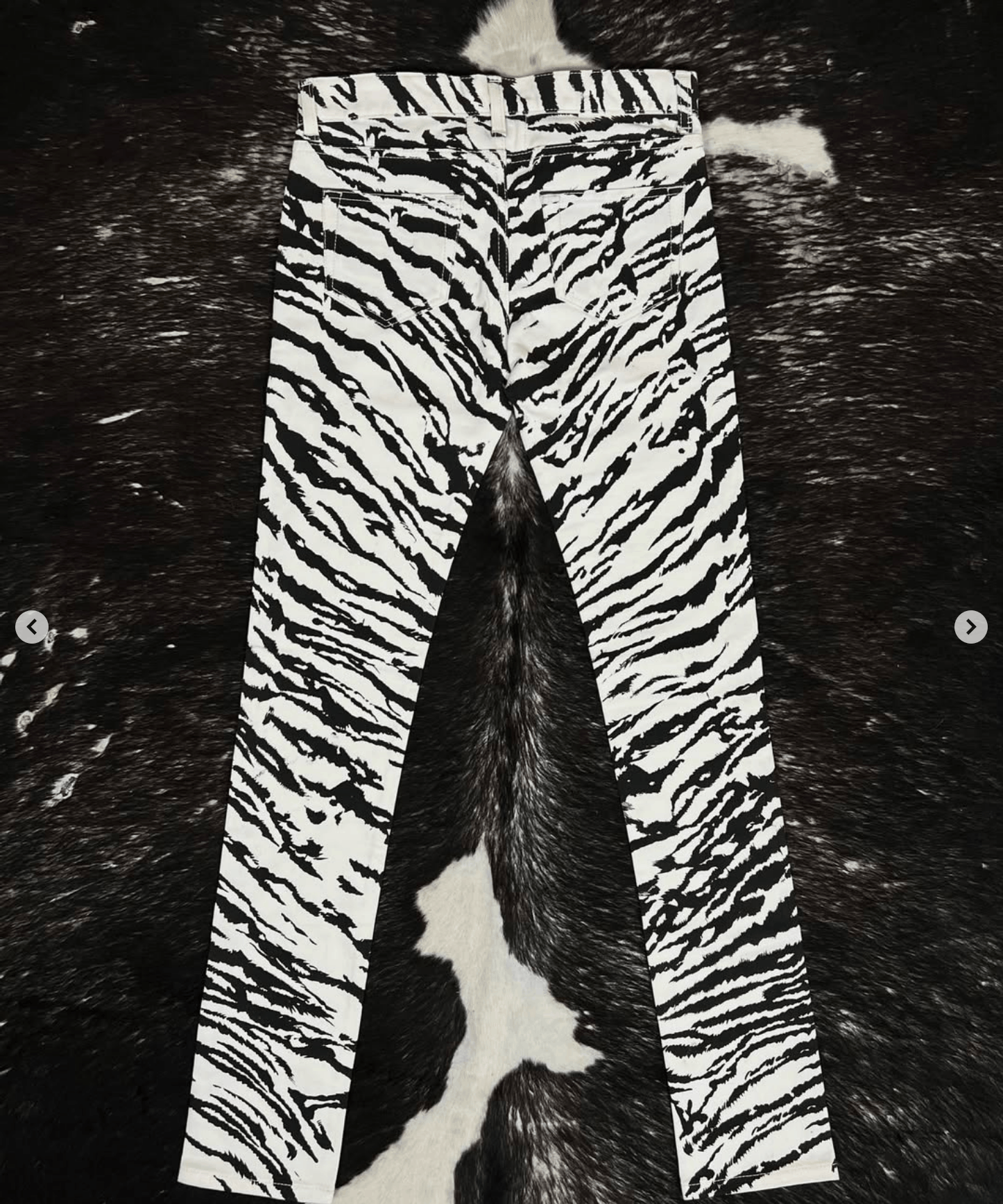 Saint Laurent Paris SS14 D01 Zebra Print Jeans Size US 26 / EU 42 - 7 Thumbnail