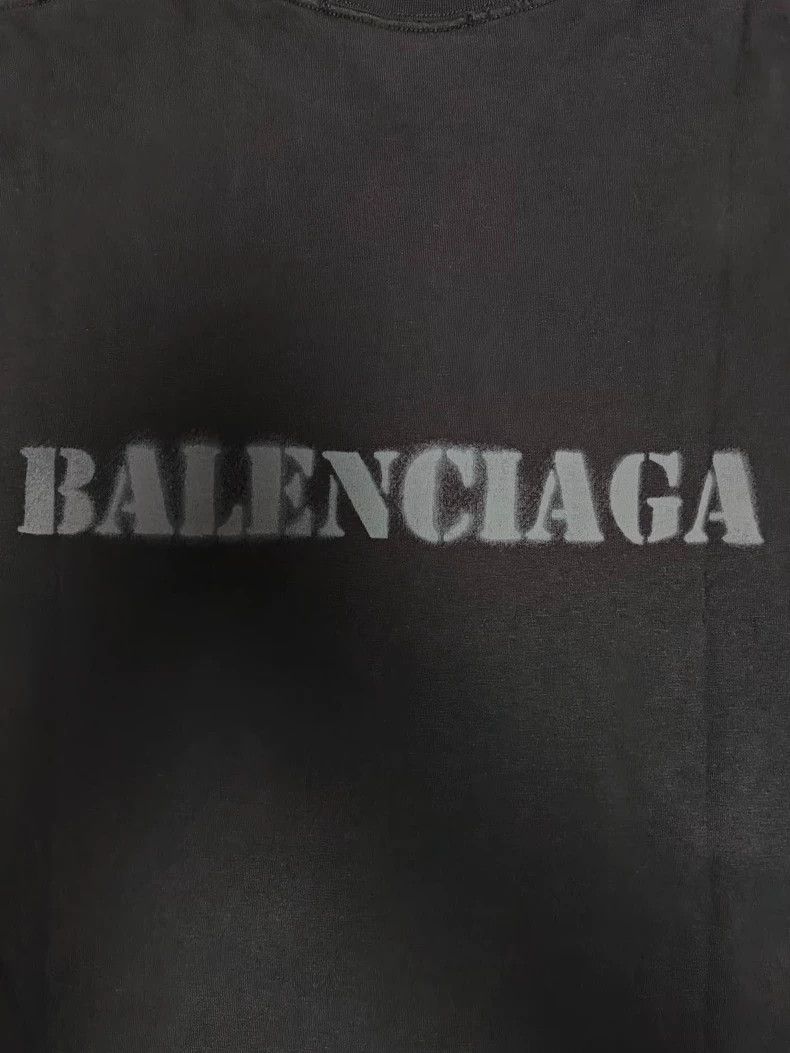 Balenciaga Balenciaga 24ss ink-jet logo font blurred long-sleeve sweat Size US XS / EU 42 / 0 - 4 Thumbnail