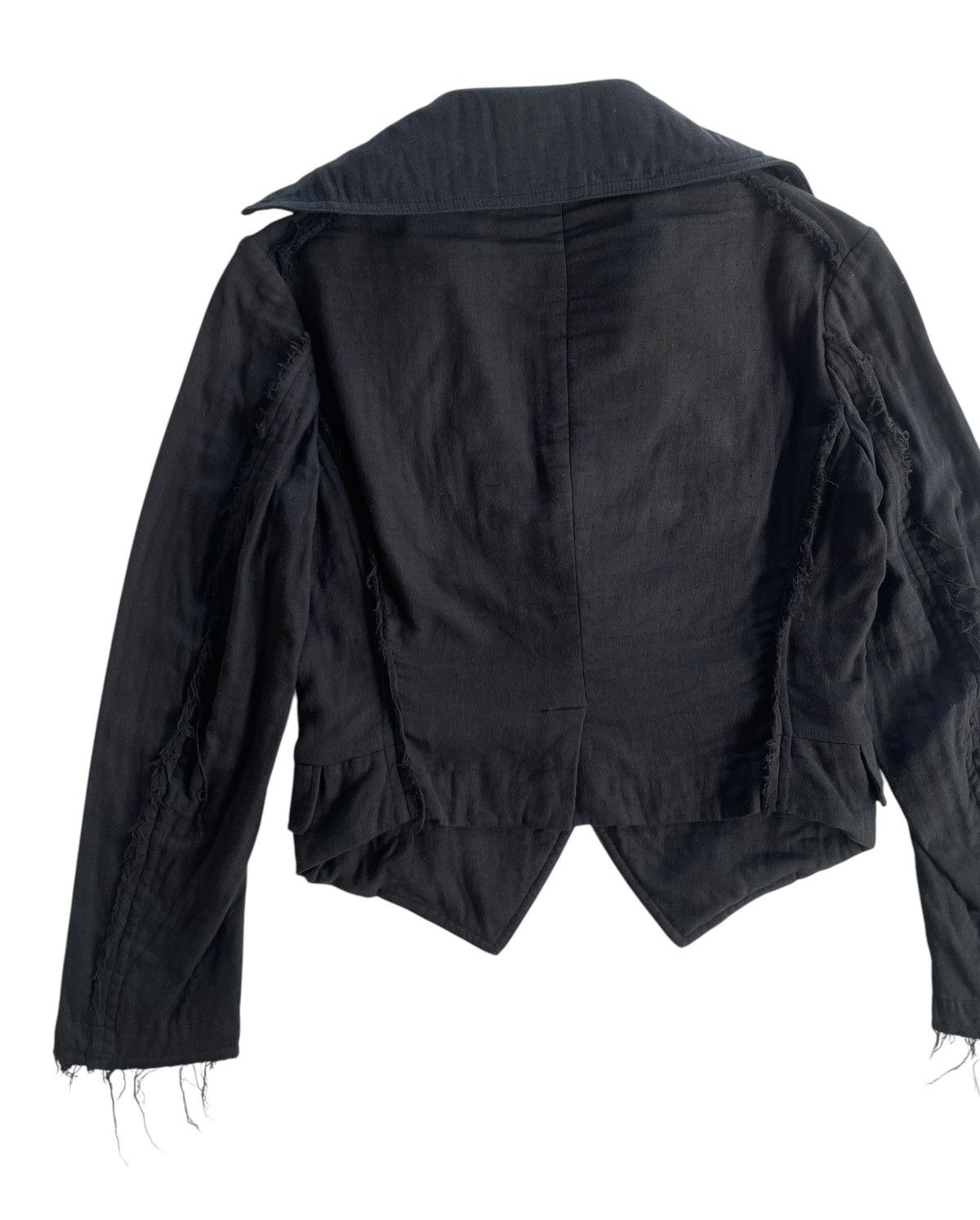 Yohji Yamamoto AW2012 Yohji Yamamoto Y's Distressed Cropped Jacket Size XS / US 0-2 / IT 36-38 - 6 Thumbnail