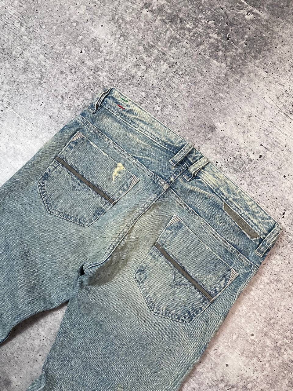 Diesel Vintage Crazy Diesel Safari Distressed Denim Jeans Y2K Size US 30 / EU 46 - 6 Thumbnail