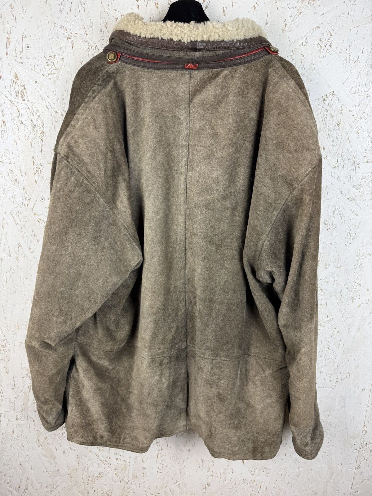 Marithe + Francois Girbaud 80s Marithe Francois Girbaud Leather Sherpa Collar Jacket Size US XL / EU 56 / 4 - 6 Thumbnail