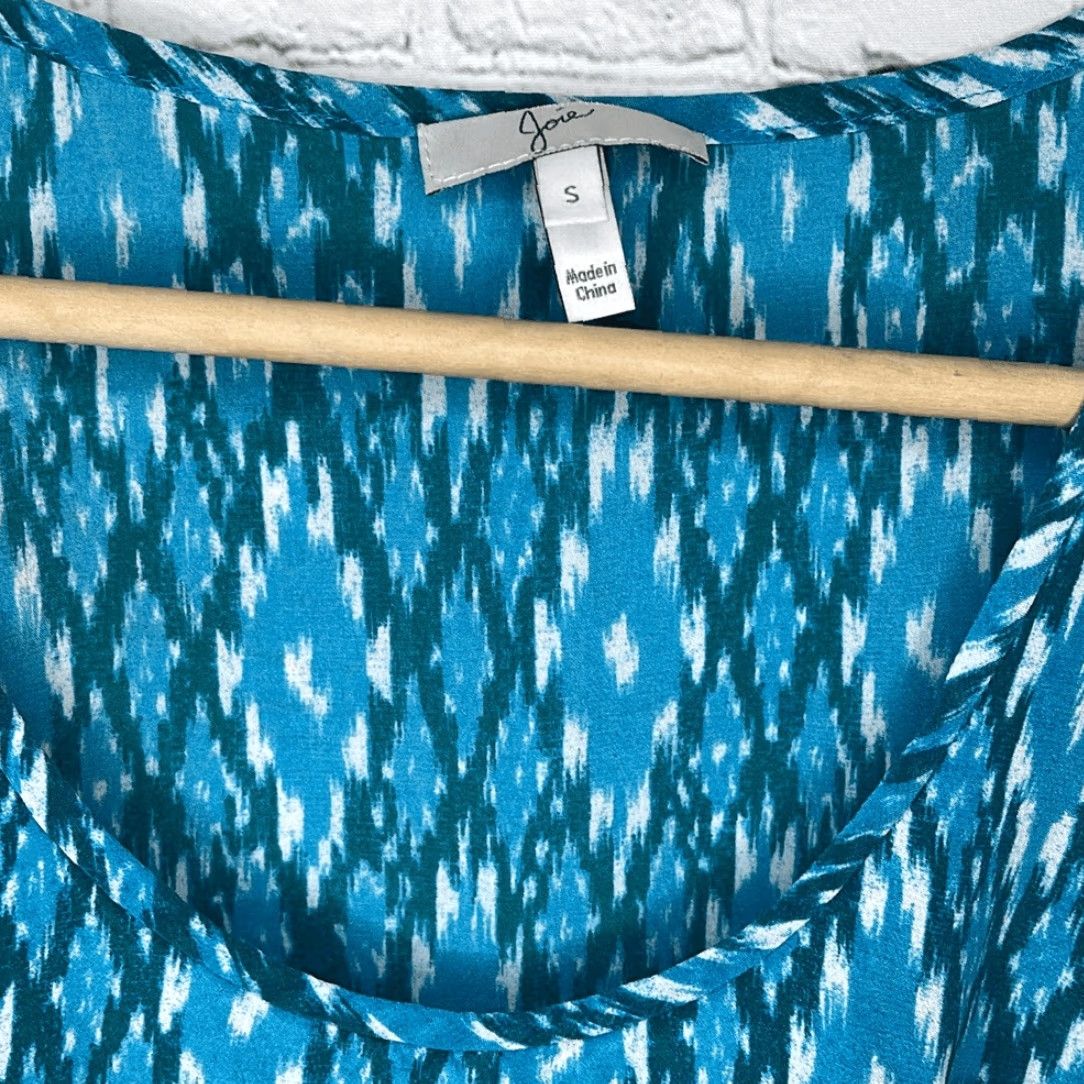 Joie Joie Tank Women Small Silk Blue Printed with Front Pocket Womens Size S / US 4 / IT 40 - 3 Thumbnail
