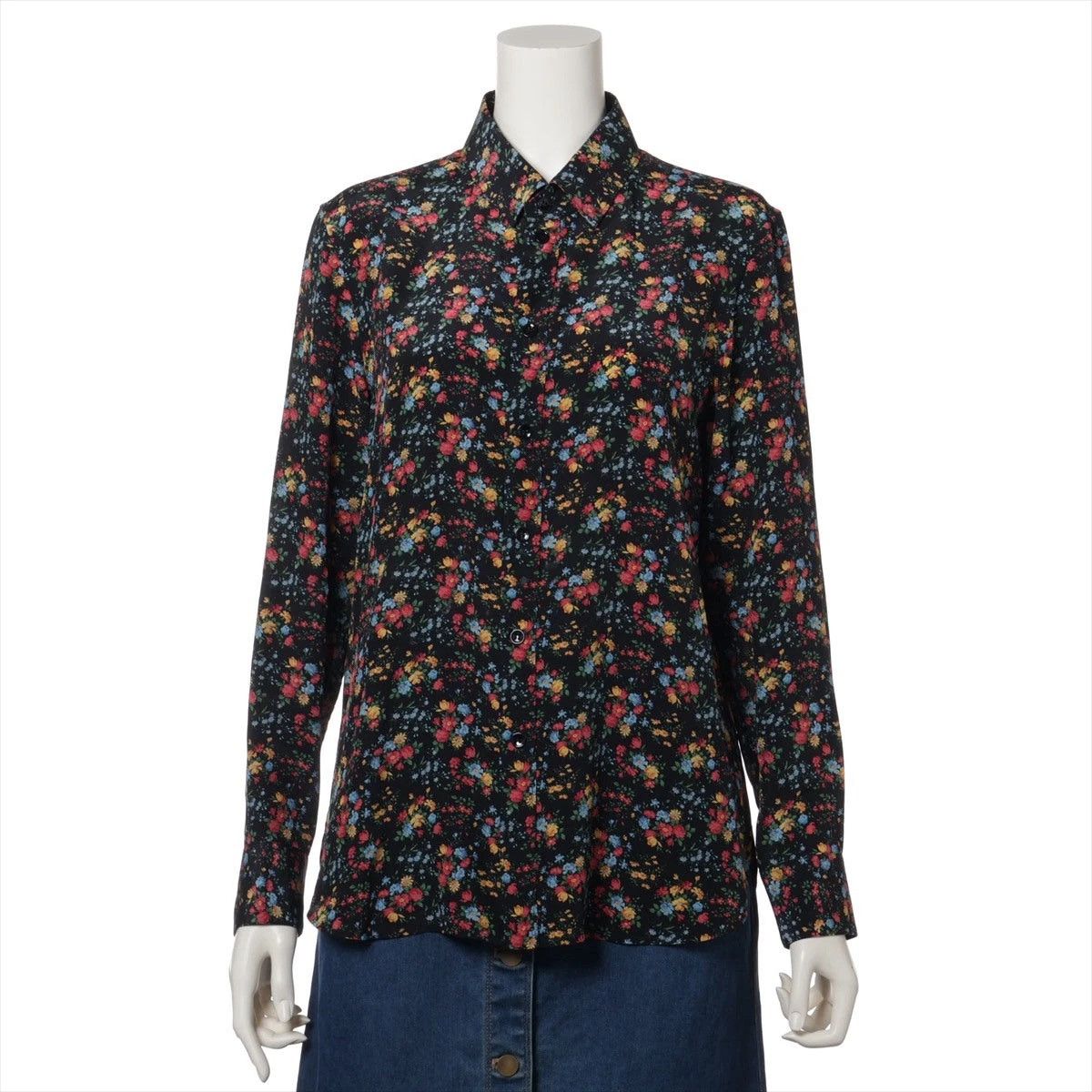 Saint Laurent Paris SAINT LAURENT PARIS BY HEDI SLIMANE 16AW FLORAL SILK SHIRT Size S / US 4 / IT 40 - 8 Thumbnail