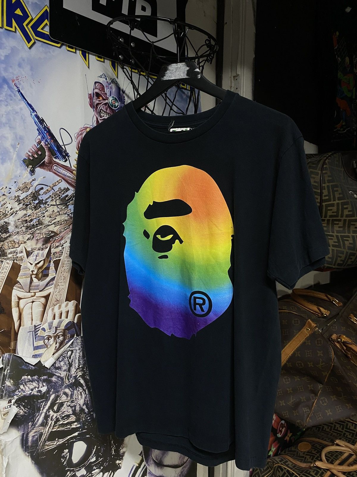 Bape A Bathing Ape Multi Camo Bape Head T-Shirt Size Fits Medium Size US M / EU 48-50 / 2 - 1 Thumbnail