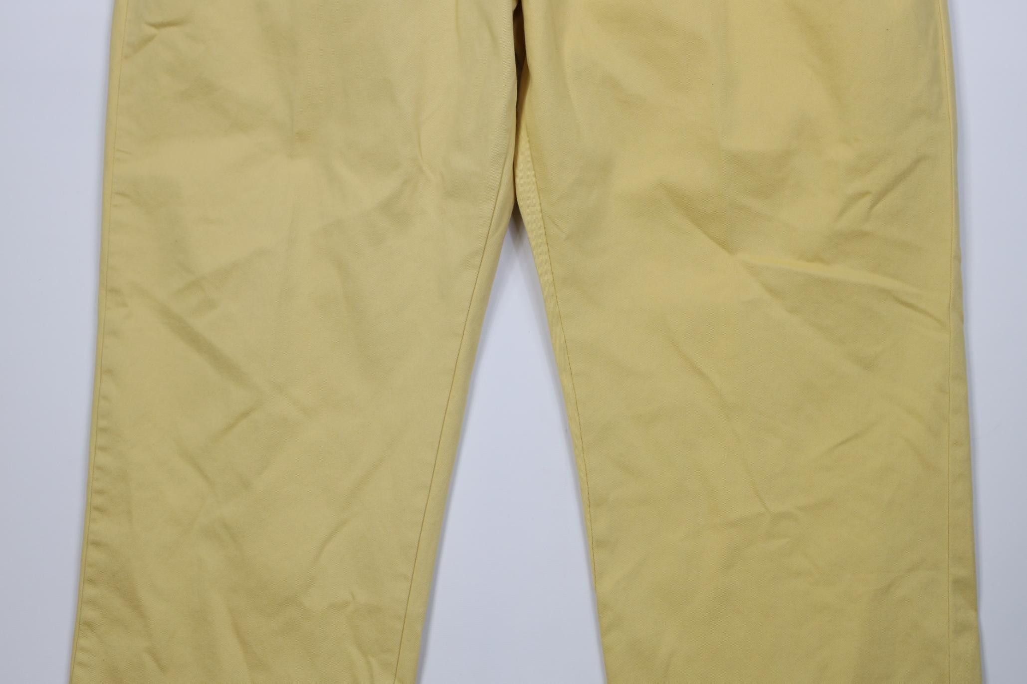 Polo Ralph Lauren Vintage Y2K Ralph Lauren Cotton Wide Leg Chino Pants Yellow Size US 42 / EU 58 - 3 Thumbnail