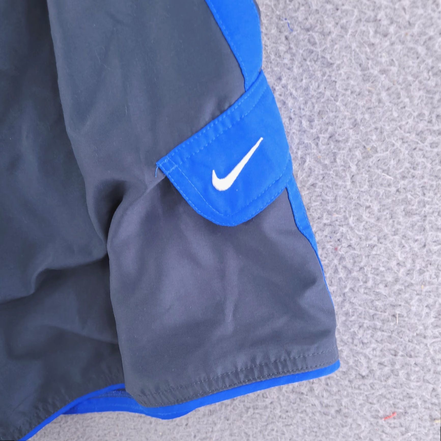 Nike VINTAGE Nike Shorts Bottom Mens Large Gray Blue Swim Cargo Hybrid Gym Bathing Run Size US 33 - 2 Thumbnail