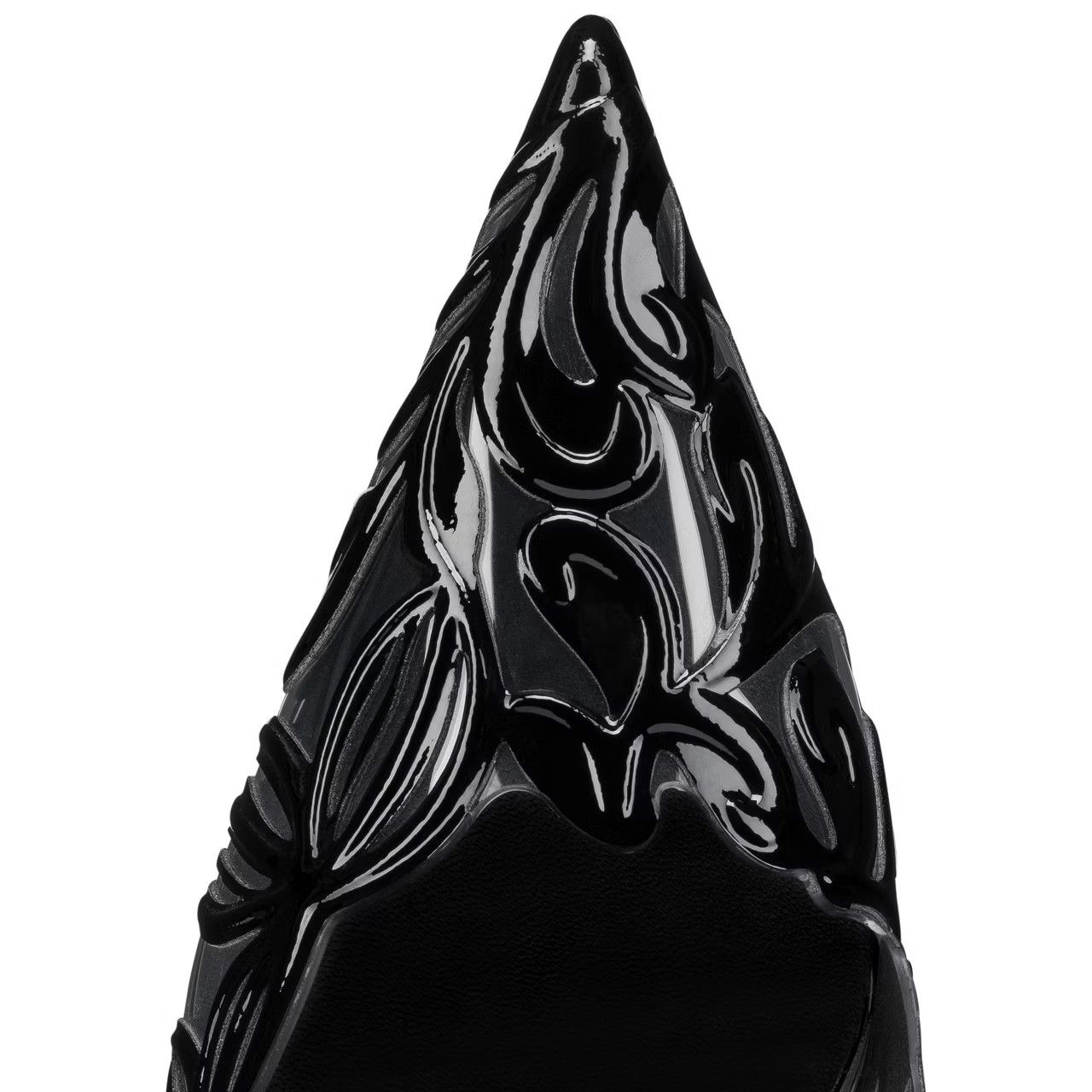 Christian Louboutin oc11z0525 Apostropha Petunia 80 Pvc Pumps in Black Size US 9.5 / IT 39.5 - 5 Thumbnail