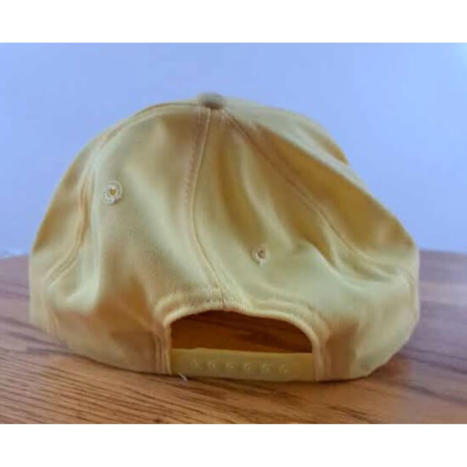 New Era VINTAGE New Era Hat Logo Trucker Snapback Unused Adjustable Yellow Men USA Made Canvas Cotton Polyester HK? Size ONE SIZE - 4 Thumbnail