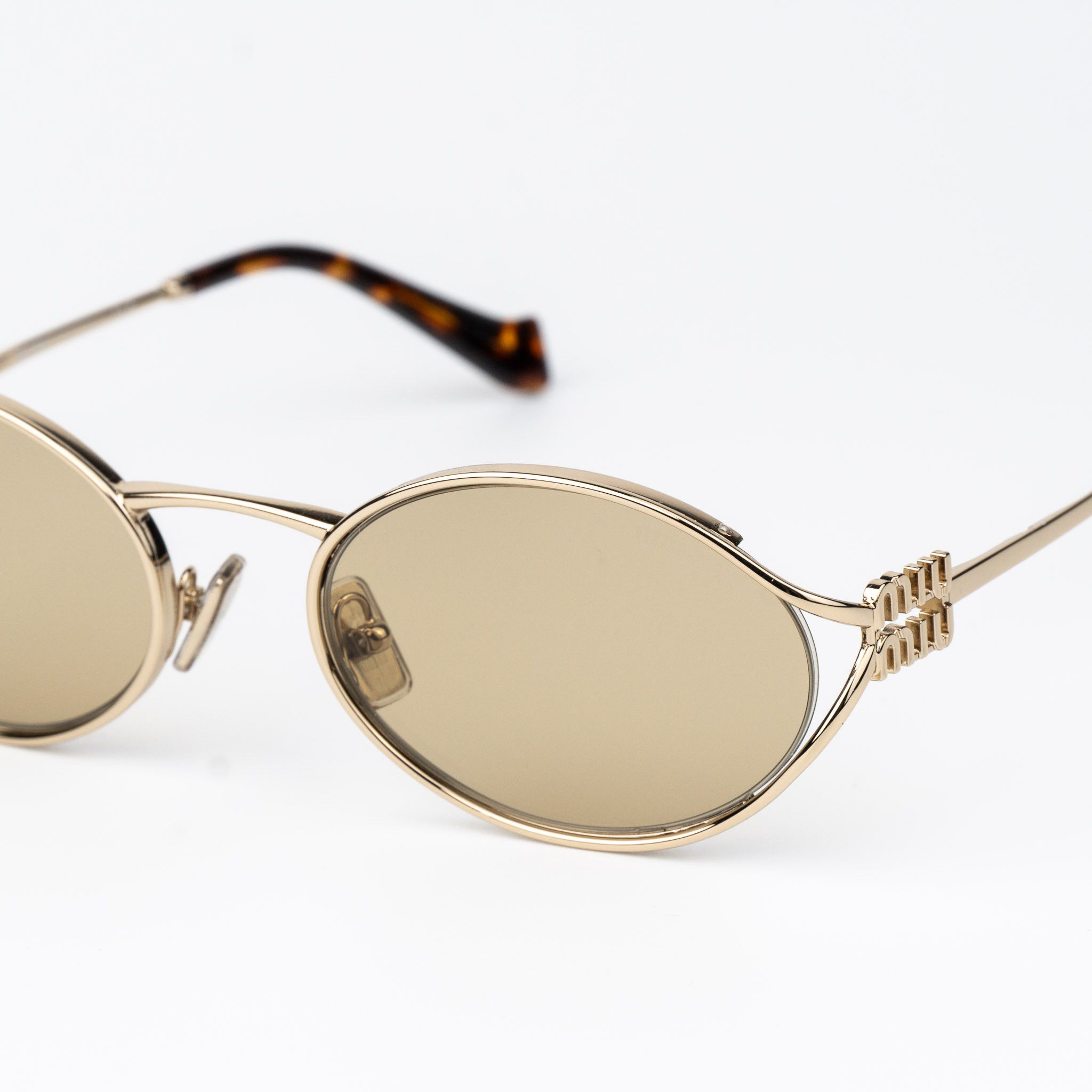 Miu Miu Miu Miu Women Sunglasses LOGO MU52YS ZVN10R NEW AUTHENTIC Size ONE SIZE - 6 Thumbnail