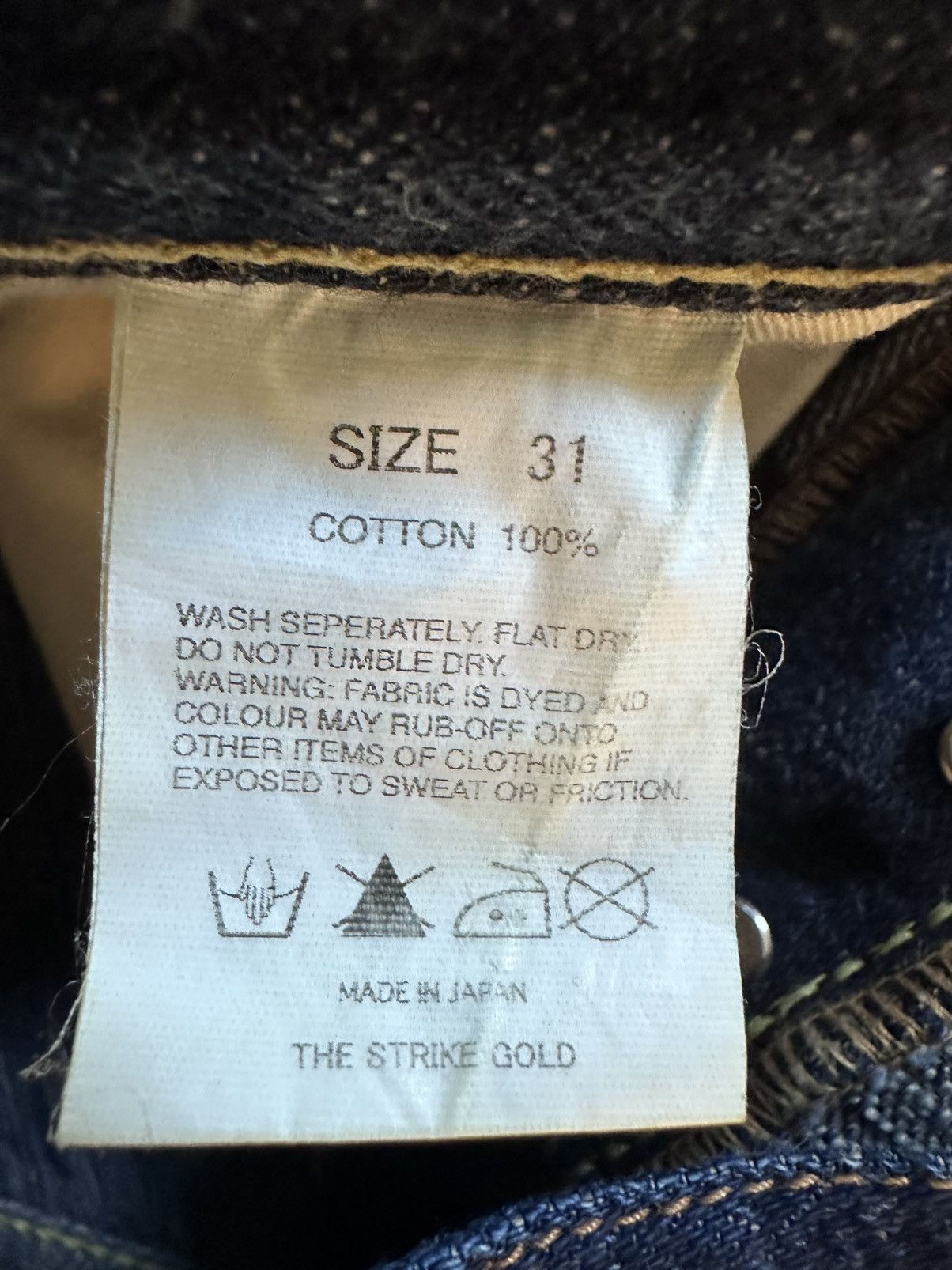 The Strike Gold The Strike Gold Men’s Jeans Size US 31 - 3 Thumbnail