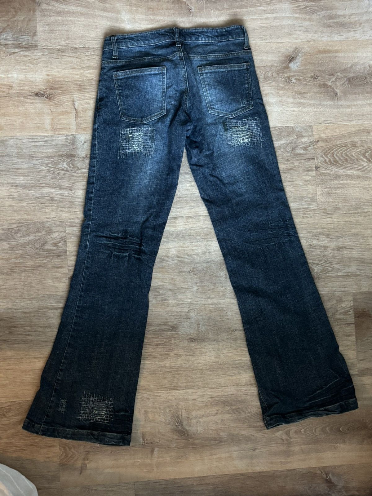 Vintage ub2 frayed flared jeans Size US 28 / EU 44 - 2 Thumbnail