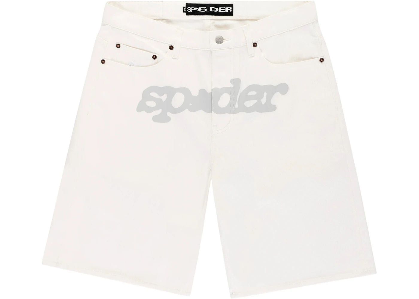 Sp5der V3 Logo Denim Short White Size US 36 / EU 52 - 1 Thumbnail