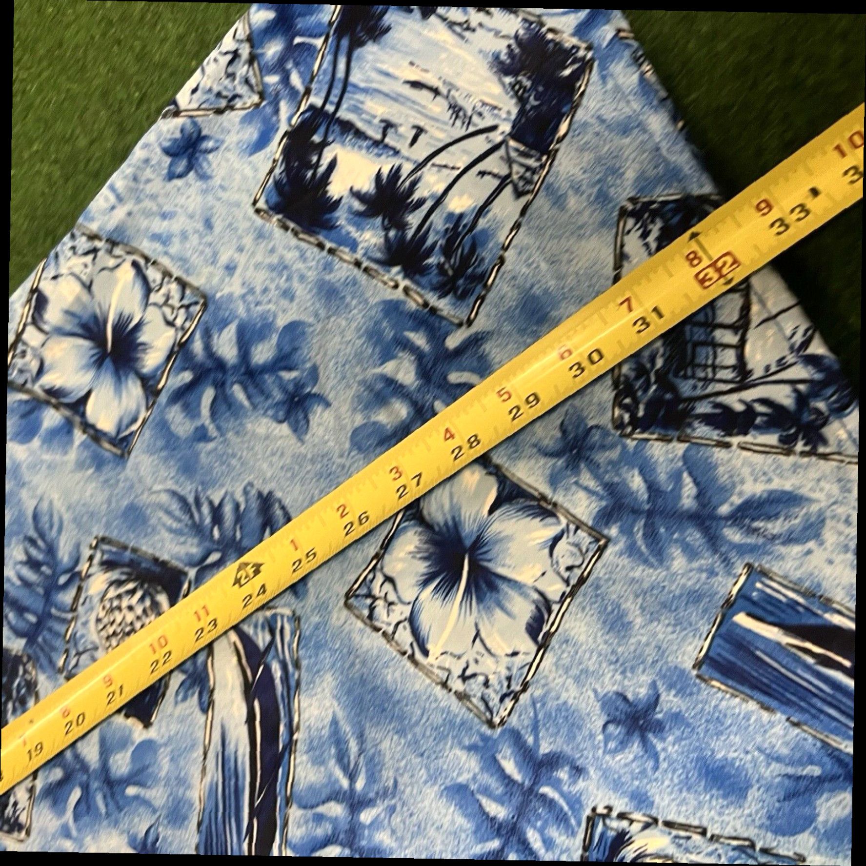 Vintage Vintage Womens Dress Maxi Blue Hawaiian Spaghetti Strap Sz L Swim Cover Up Size L / US 10 / IT 46 - 5 Thumbnail