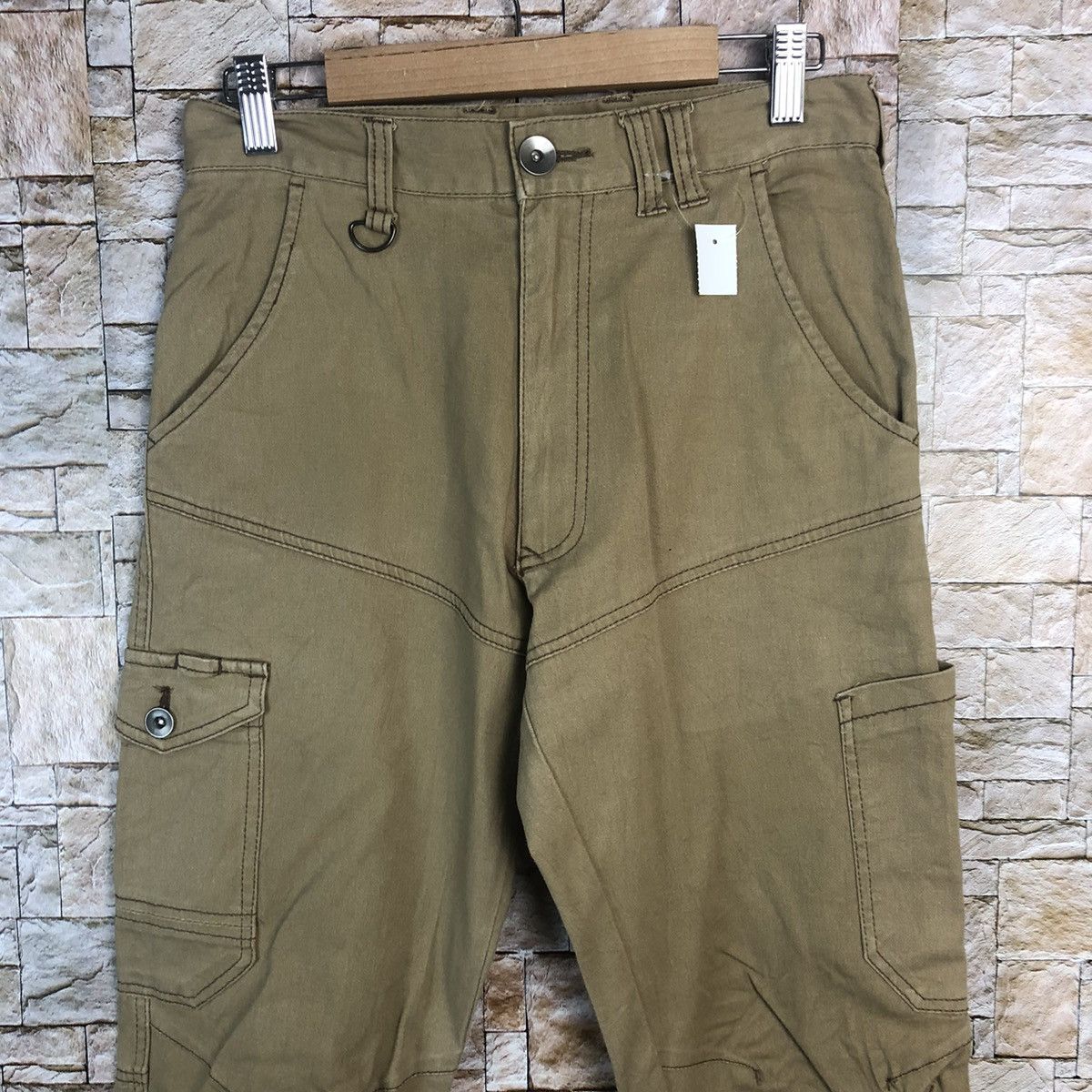 Japanese Brand × Vintage Japanese Brand vintage utility Brown Joggers Pants #A97 Size US 29 - 5 Thumbnail