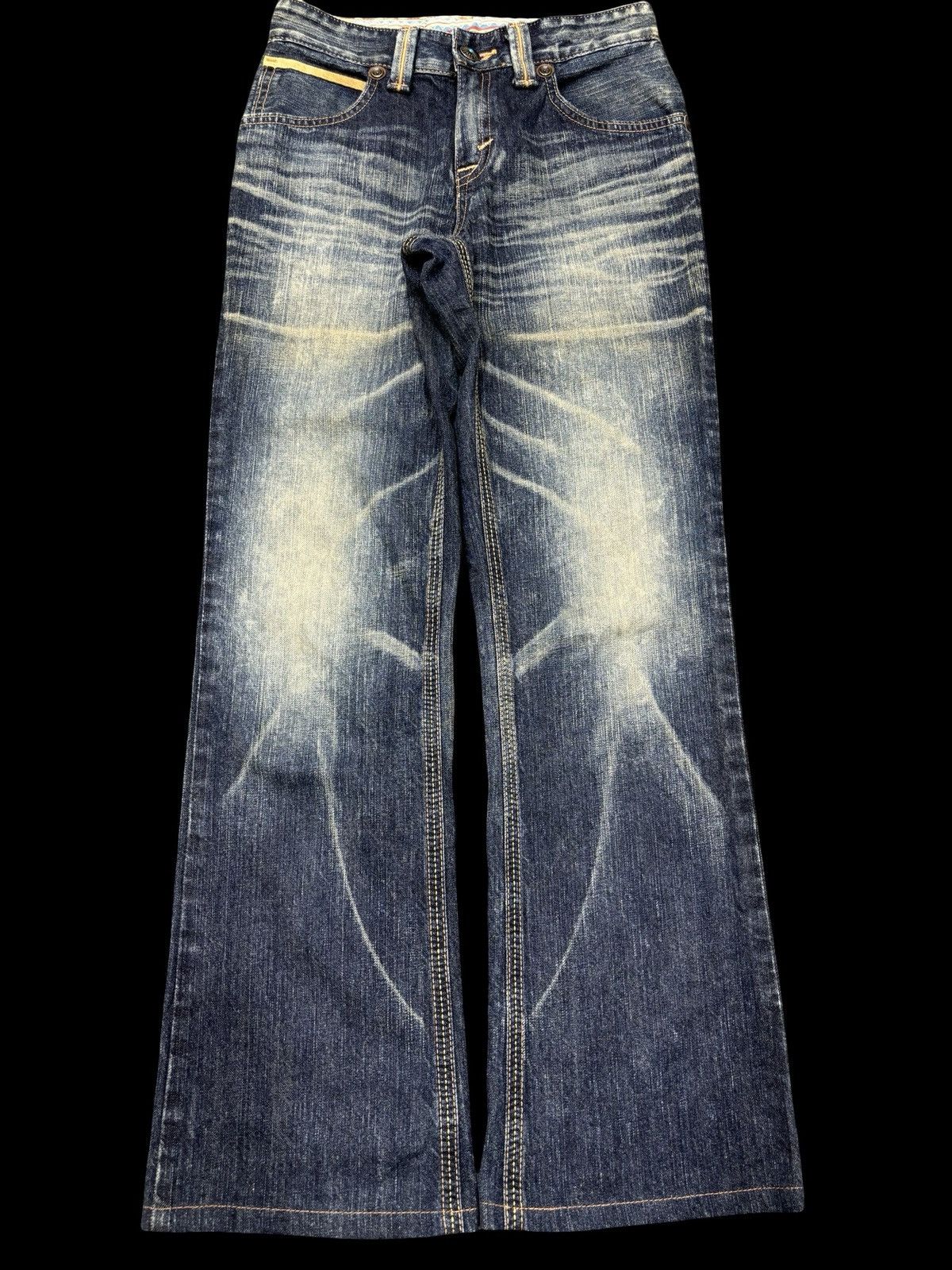 Edwin 💥Vintage Flare💥Edwin Sick Blue Stone Wash Flare Denim F645 Size US 28 / EU 44 - 1 Thumbnail