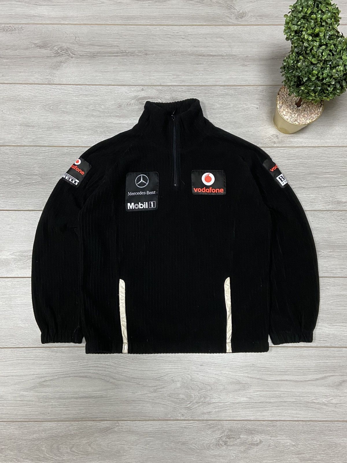 Vintage Hugo Boss Vodafone McLaren Mercedes Half Zip Sweater