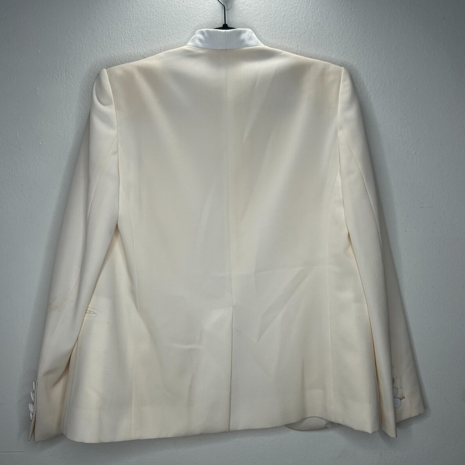 Stella McCartney Stella McCartney Cream White Lapel 1-Button Blazer 42 / 12 Size XL / US 12-14 / IT 48-50 - 6 Thumbnail