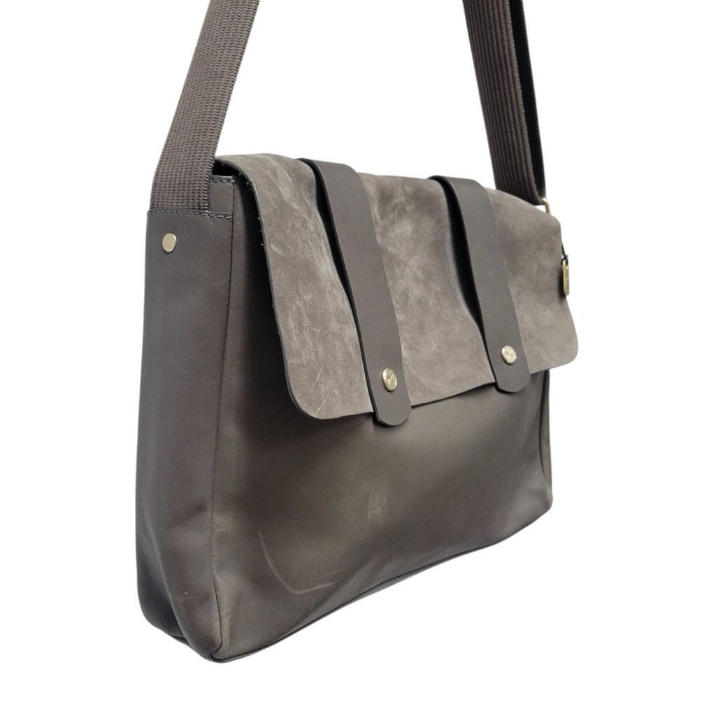 Skagen SKAGEN Men Gray Messenger Genuine Cowhide Leather Bag Size ONE SIZE - 5 Thumbnail