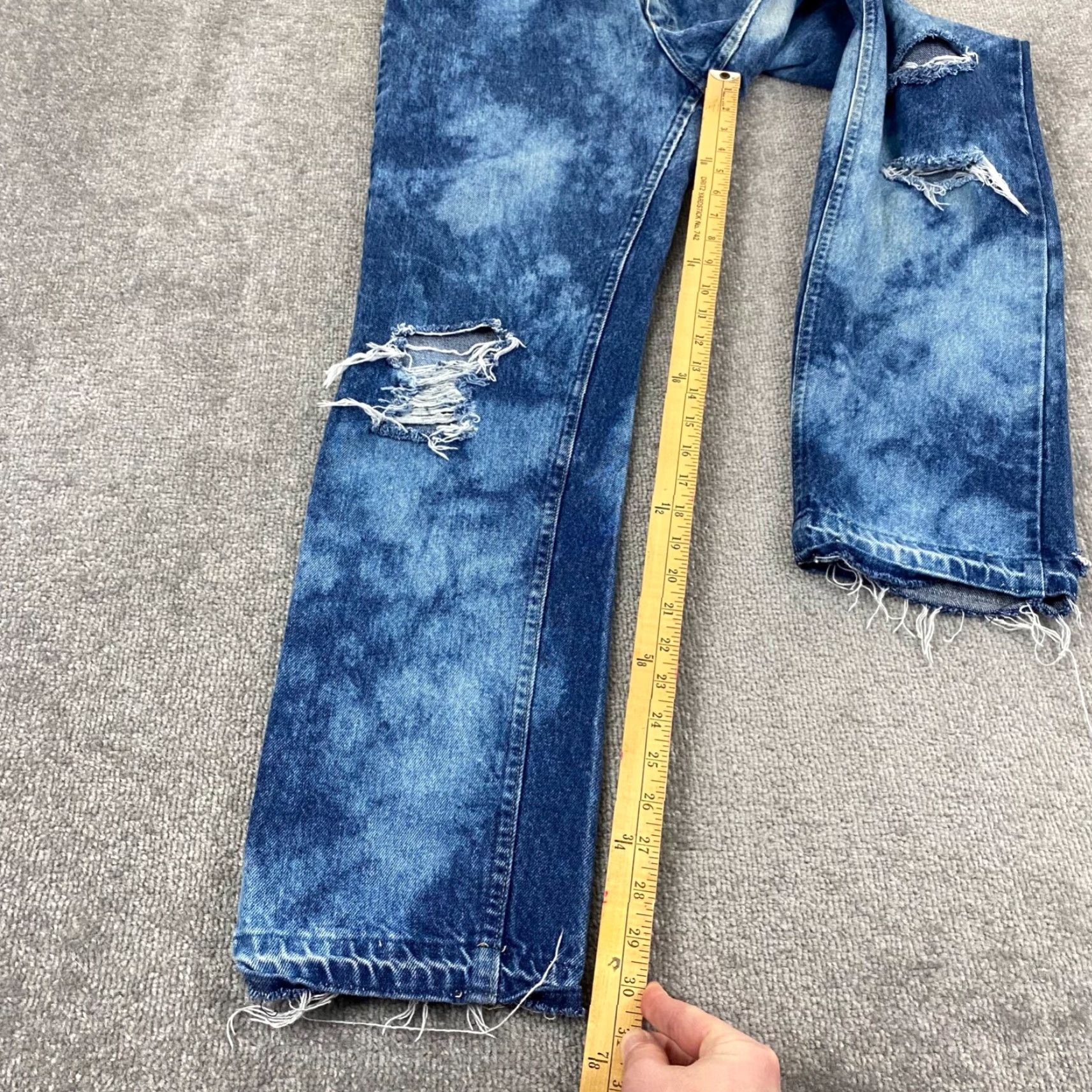 Lee VINTAGE Lee Rider Jeans Women’s Denim Pants 14 High Rise Bootcut Distressed 90s USA Size 36" / US 14 / IT 50 - 7 Thumbnail
