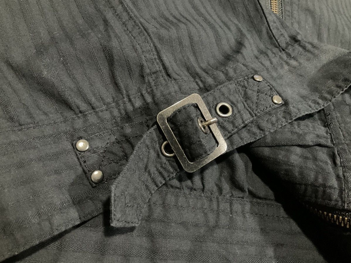 14th Addiction × Hysteric Glamour × Japanese Brand 🔥Sick Y2K Sorridere Zipper Shirt Belt Goth LGB Ifsixwasnine Size US L / EU 52-54 / 3 - 9 Thumbnail