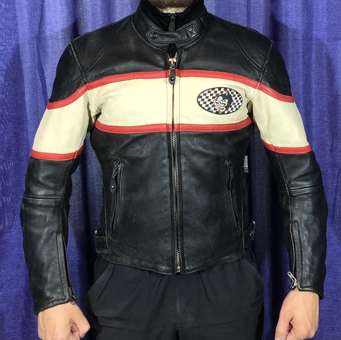Ferrari × Honda × Yamaha IXS motorcycle Leather Jacket Racing vintage Size US S / EU 44-46 / 1 - 2 Thumbnail