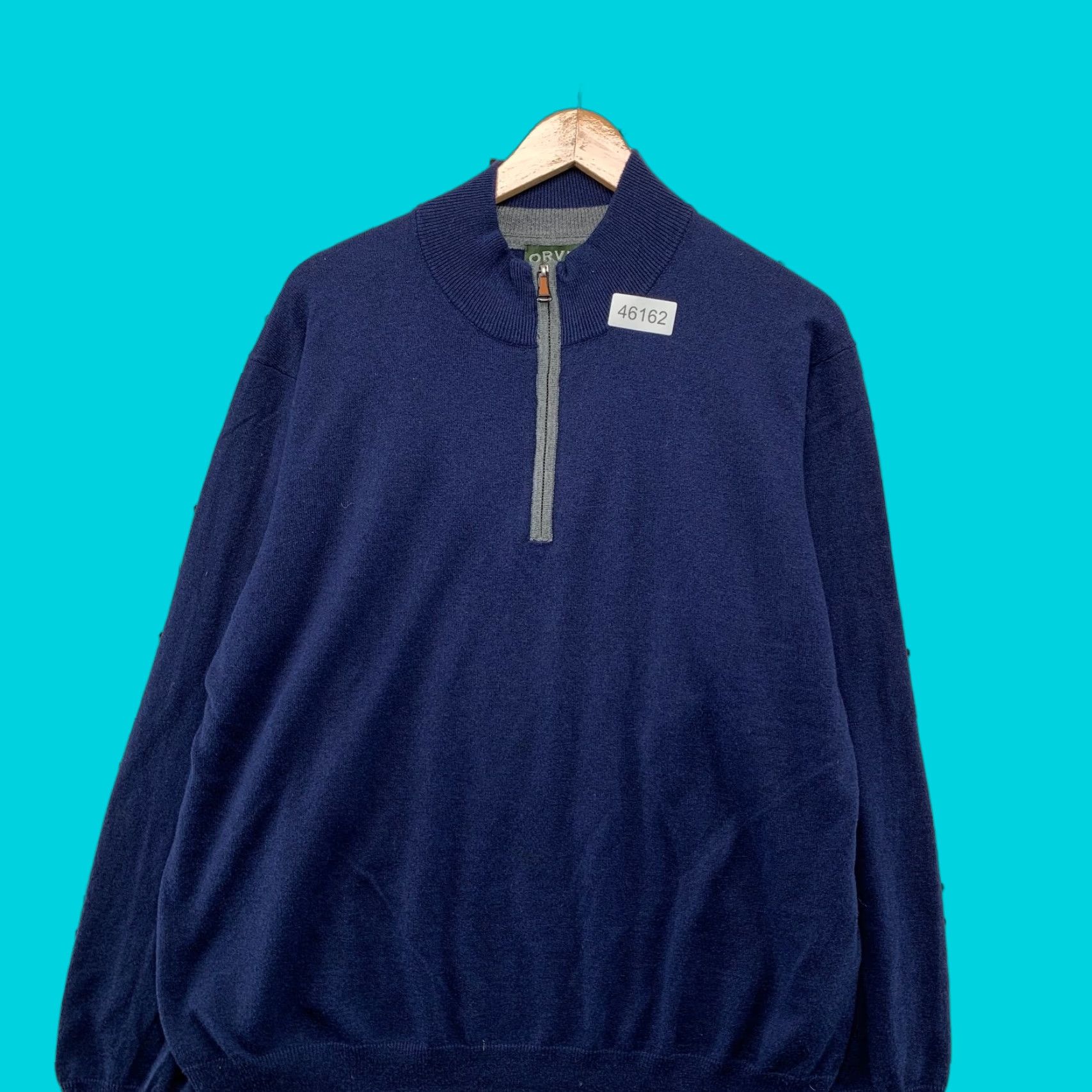 Orvis Orvis Silk Cashmere Sweater Mens Large Blue 1/4 Zip Light Weight Cotton Blend Shirt Pullover Casual Mens Size US L / EU 52-54 / 3 - 1 Thumbnail