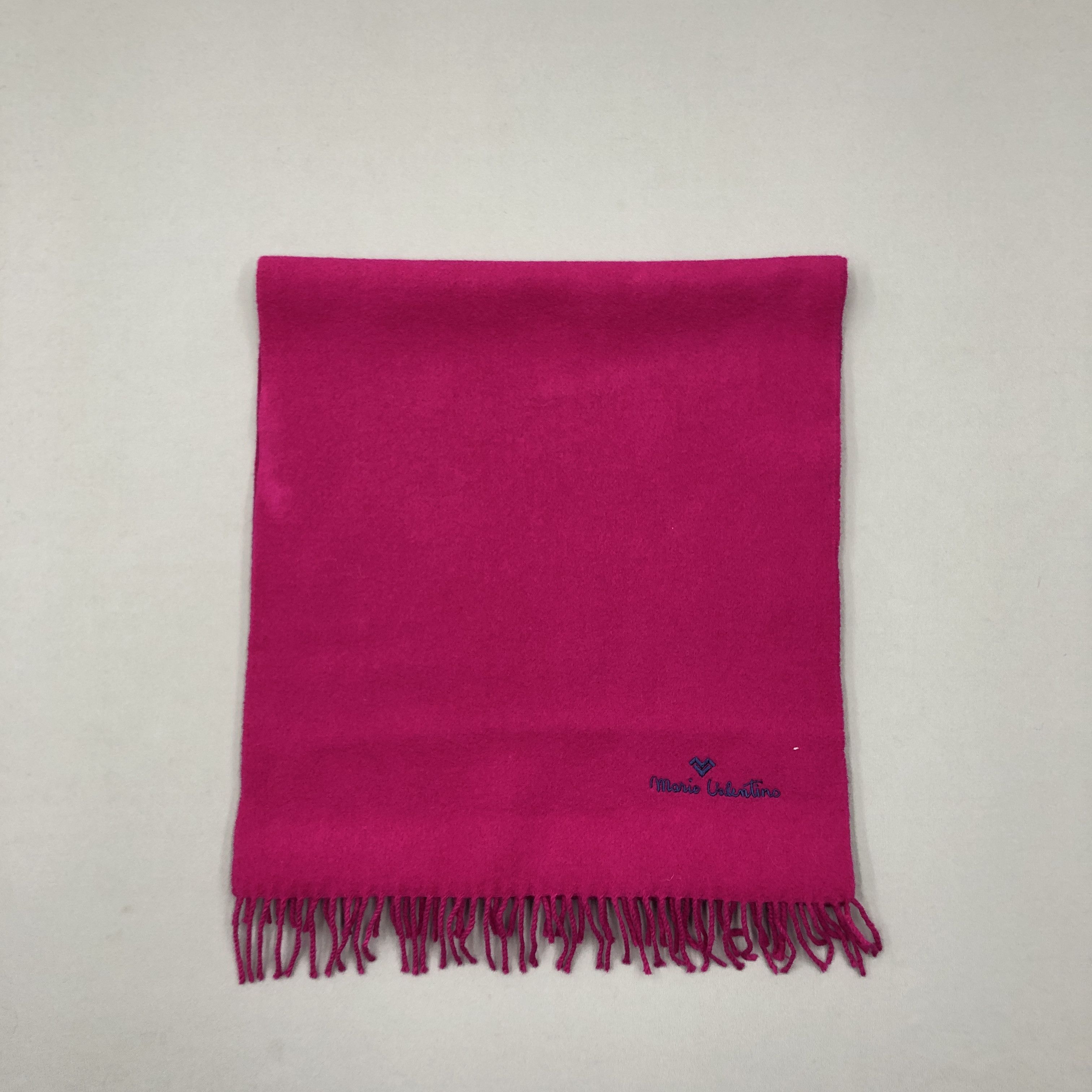 Mario Valentino Vintage Mario Valentino Scarf Muffler Wool Cashmere Scarves Size ONE SIZE - 2 Thumbnail