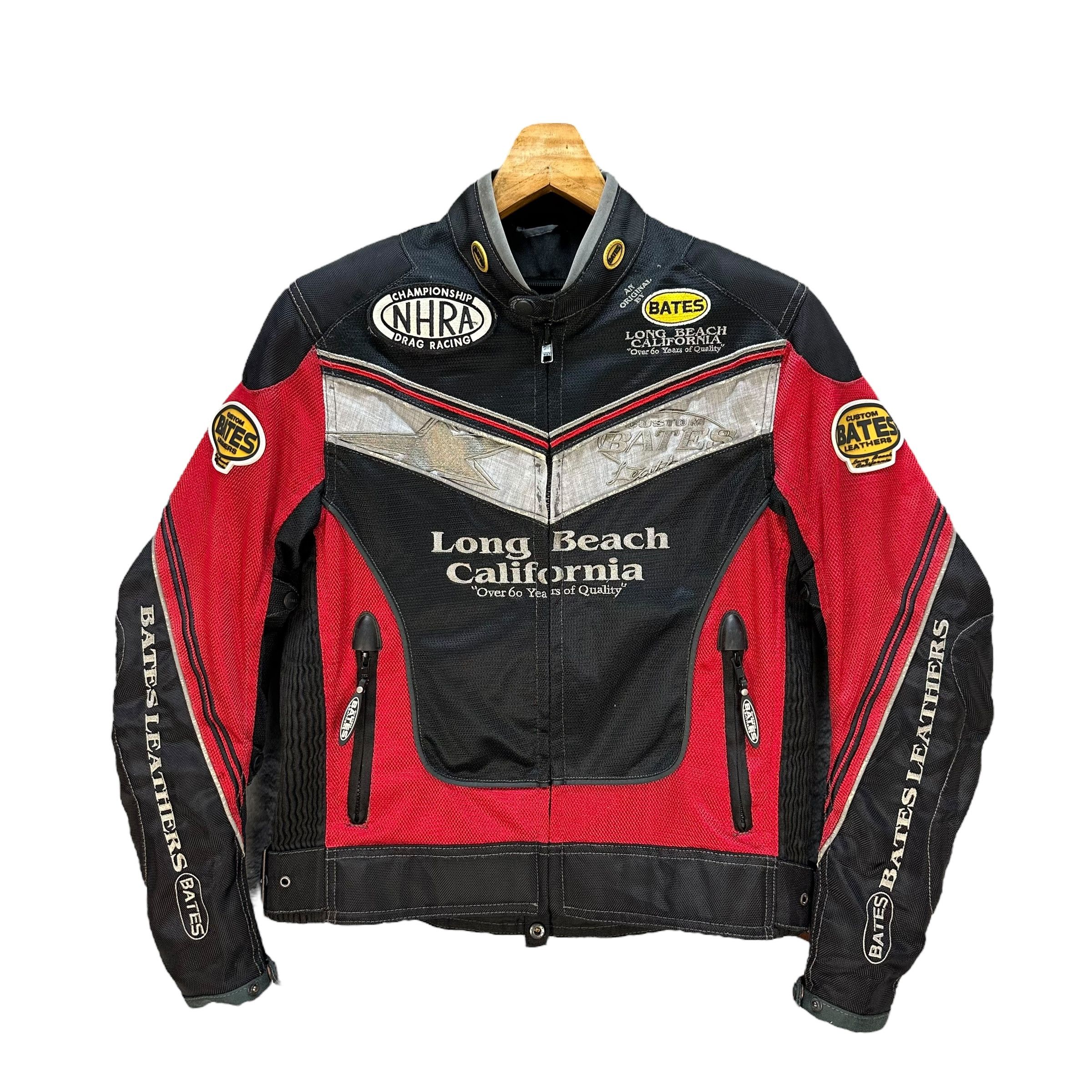Vintage CUSTOM BATES LEATHERS NHRA Drag Racing Jacket #A53-1234 Size US M / EU 48-50 / 2 - 1 Thumbnail