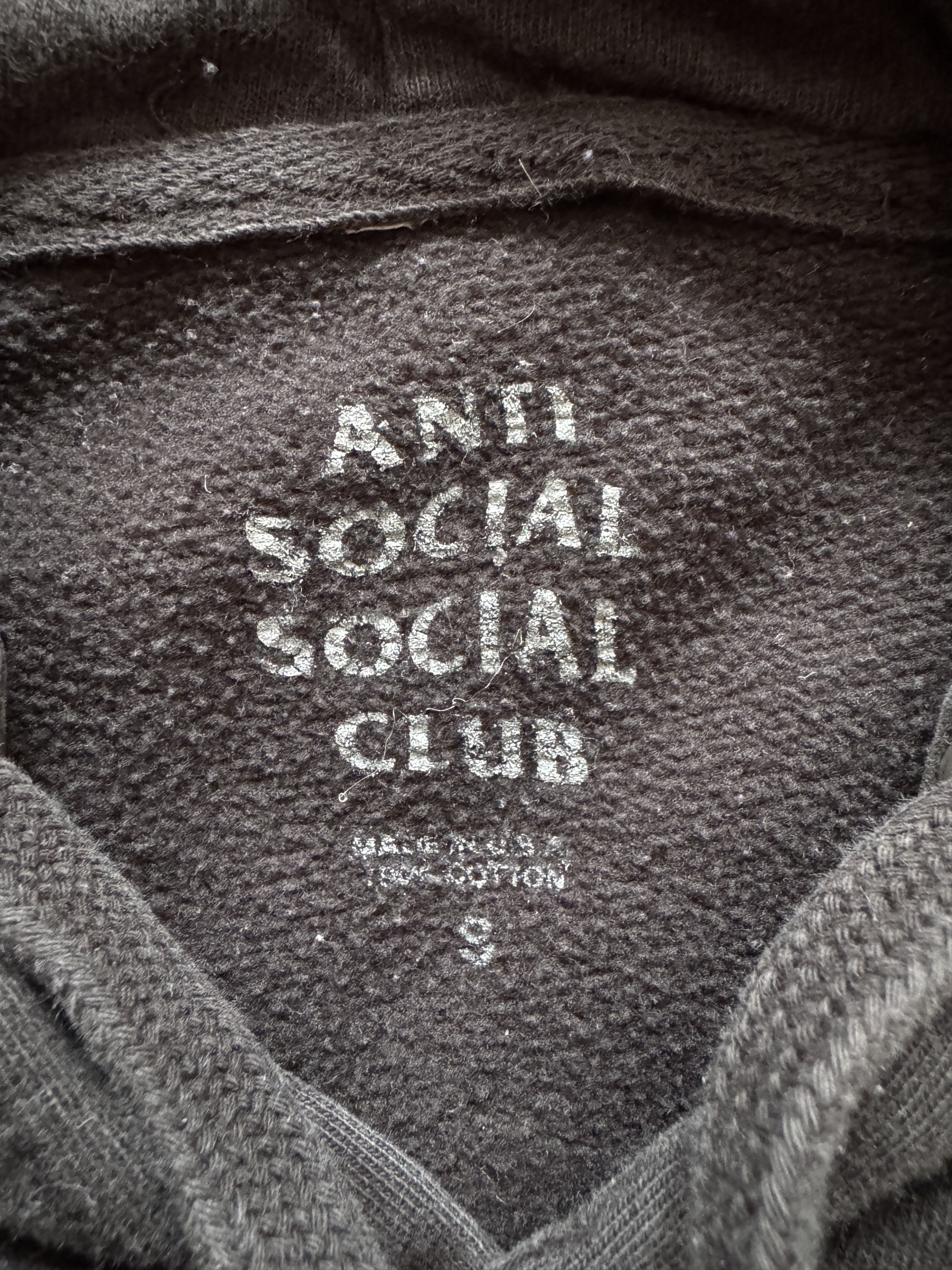Anti Social Social Club Anti Social Social Club Black Hoodie Size US S / EU 44-46 / 1 - 3 Thumbnail