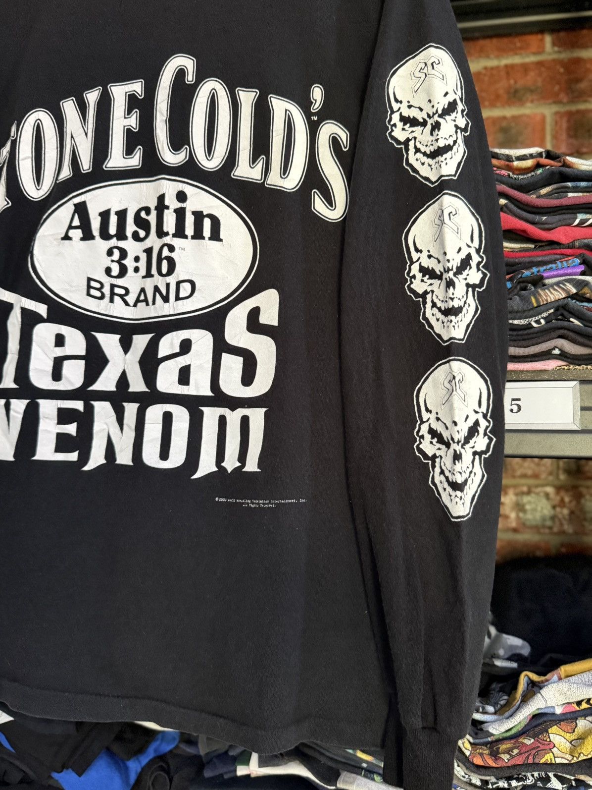 WWF Rare Vintage Stone Cold Texas Venom Austin Brand Faded Tee Size US L / EU 52-54 / 3 - 6 Thumbnail