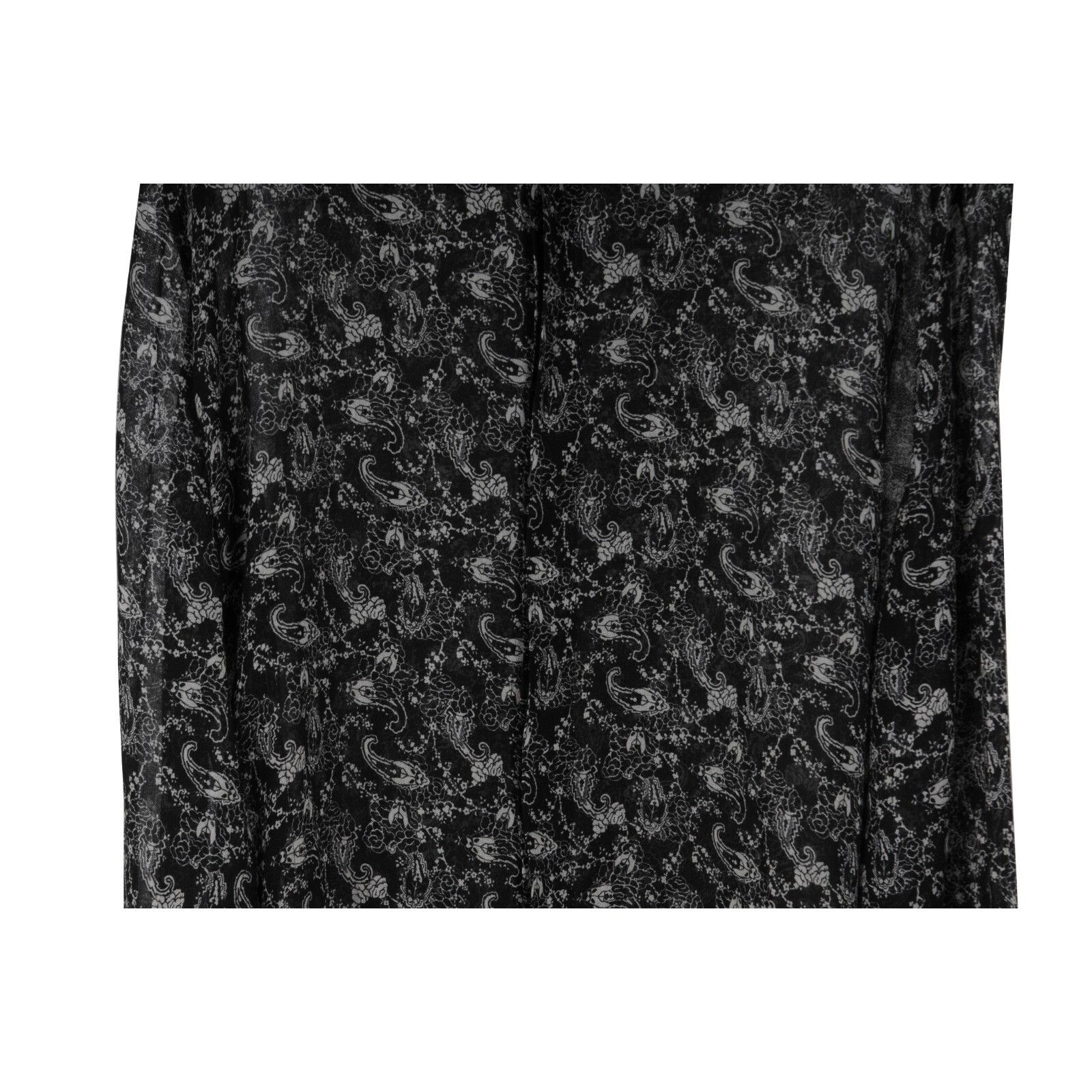 Saint Laurent Paris Paisley Button Down Shirt Size 41 / 16 Black Wool Size US M / EU 48-50 / 2 - 3 Thumbnail
