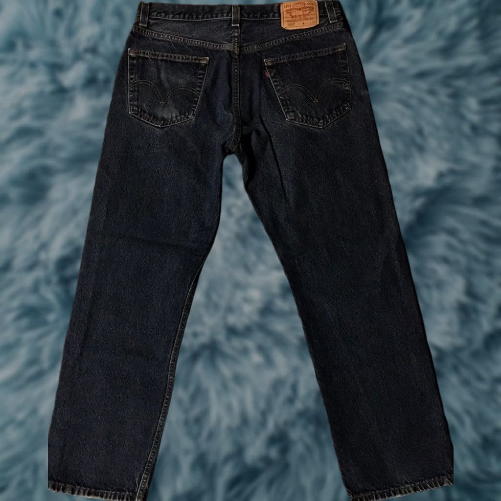 Levi's VINTAGE Levi's 505 Jeans Mens 34 Blue Denim Straight 80s 90s Grunge Punk Western Cowboy Band Rockwear 90s Distressed Size US 34 / EU 50 - 1 Thumbnail