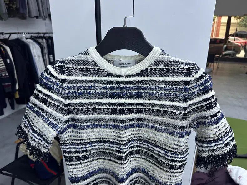 Thom Browne Thom Browne Knit Fringe Short Sleeve Size US S / EU 44-46 / 1 - 3 Thumbnail