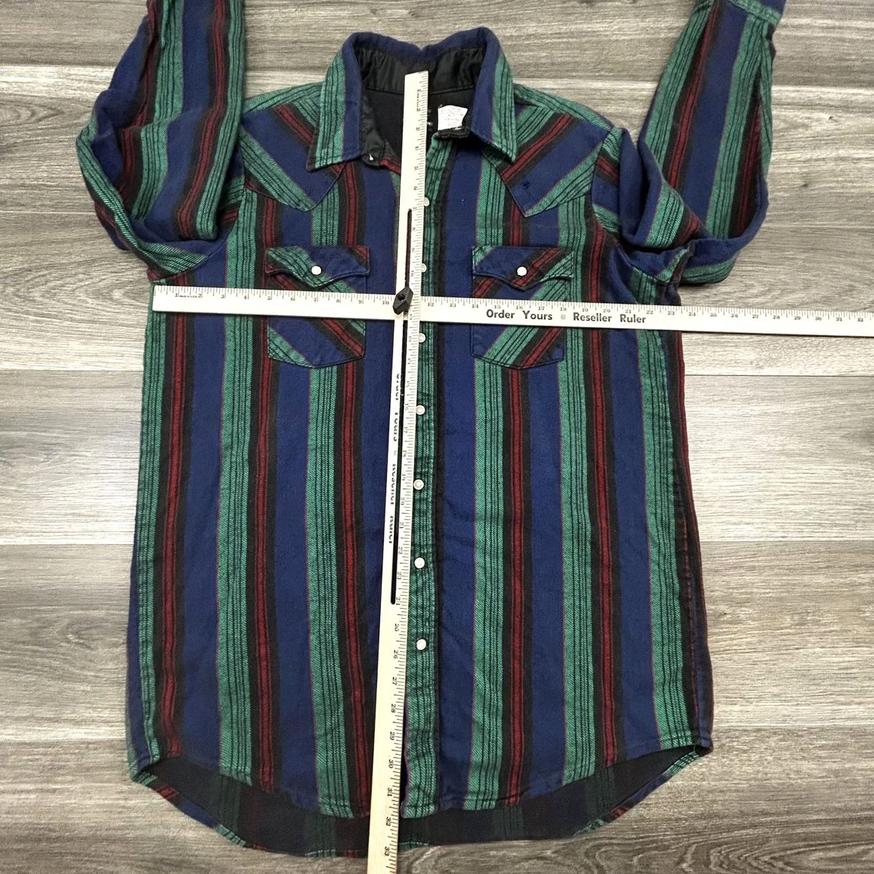 Vintage VINTAGE Saddle King Flannel Pearl Snap Shirt Mens XL Tall Blue Wool USA 70s Size US XL / EU 56 / 4 - 6 Thumbnail