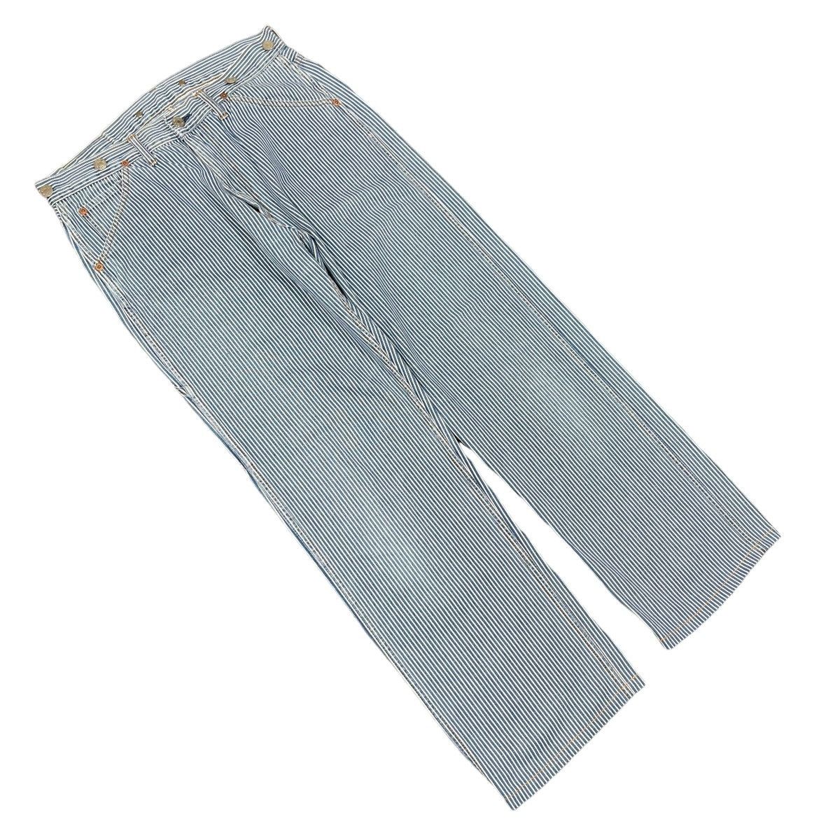 Hysteric Glamour Hysteric Glamour Kinky Carpenter Striped Denim Jeans Size US 32 / EU 48 - 5 Thumbnail
