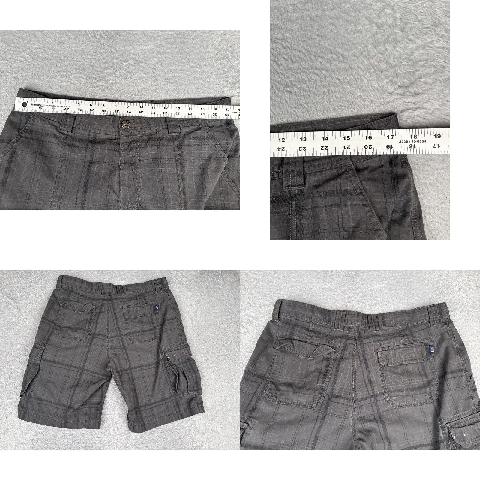 The North Face The North Face Mens Shorts 36 Gray Plaid Cargo 11 Inseam Hiking Outdoor Pockets Size US 36 / EU 52 - 9 Thumbnail